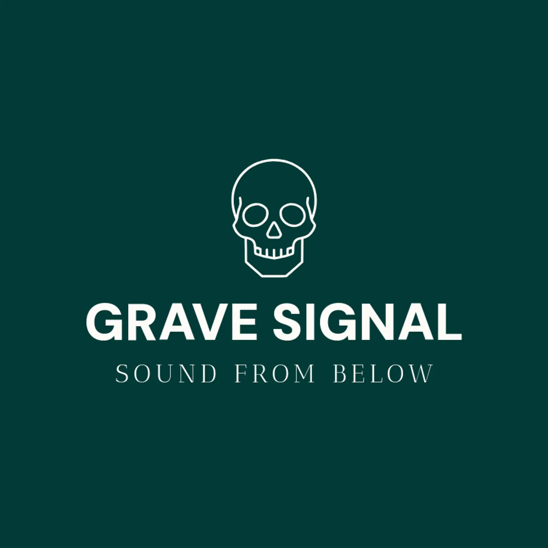 Grave Signal logo for death metal