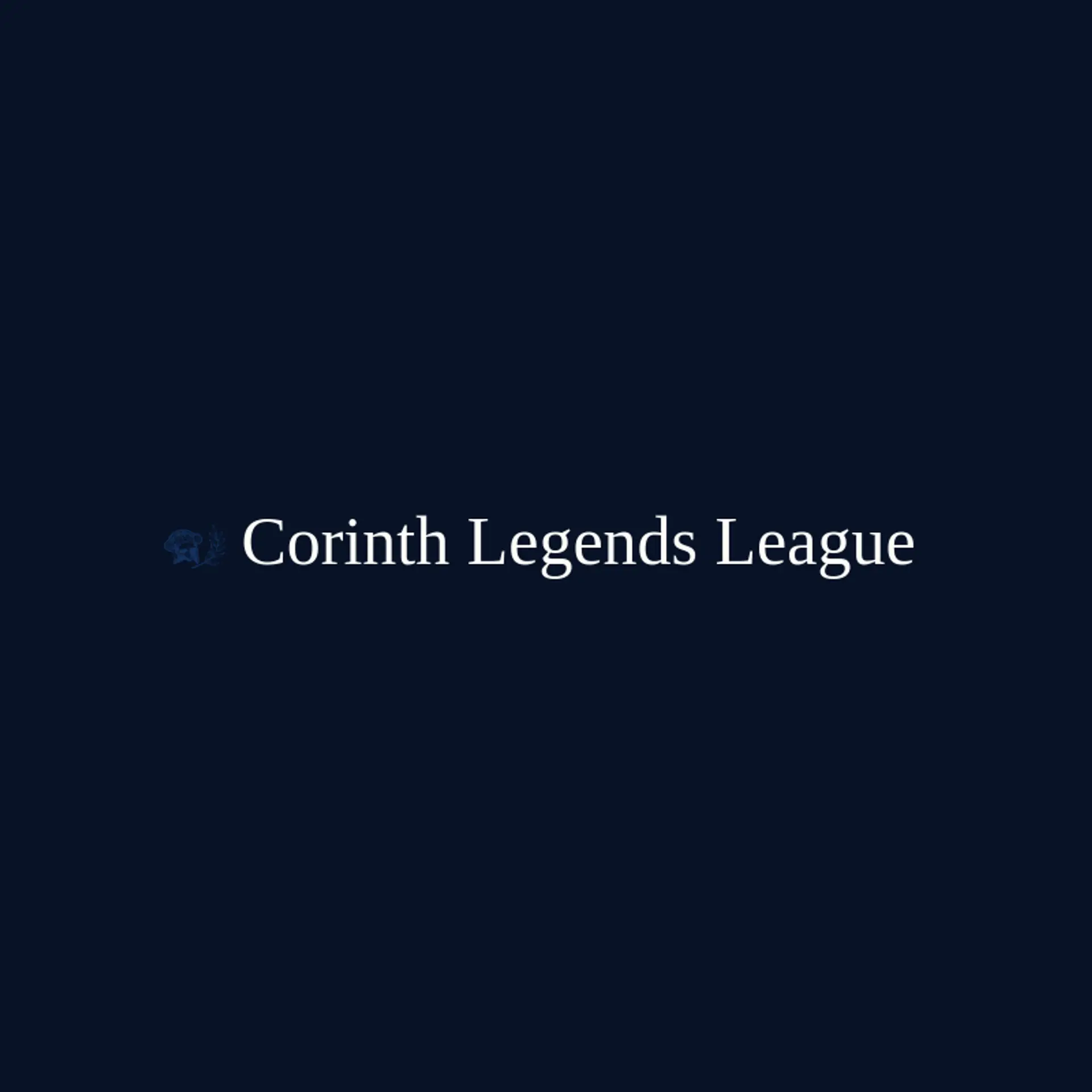 Corinth Legends League logo for greek mythology