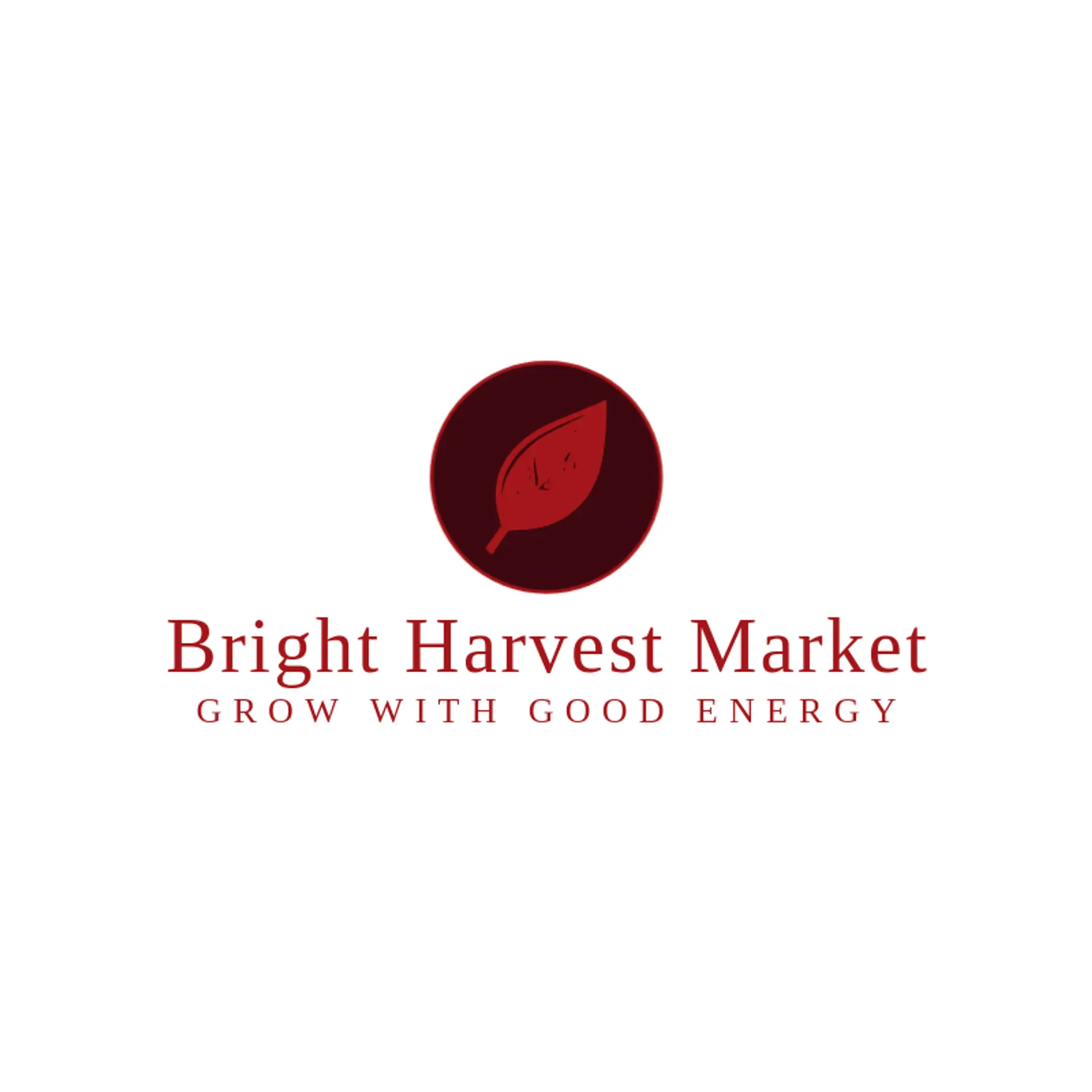 Bright Harvest Market logo for fresh