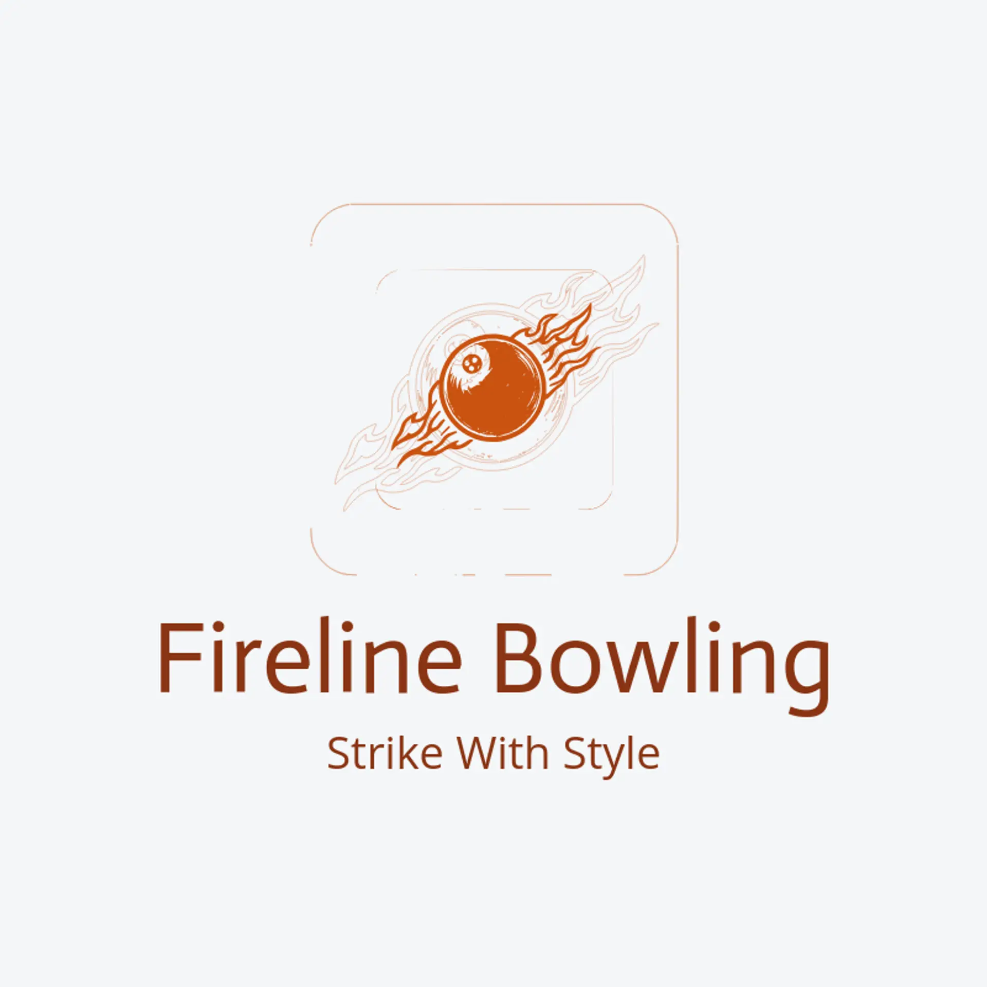 Fireline Bowling logo for bowling