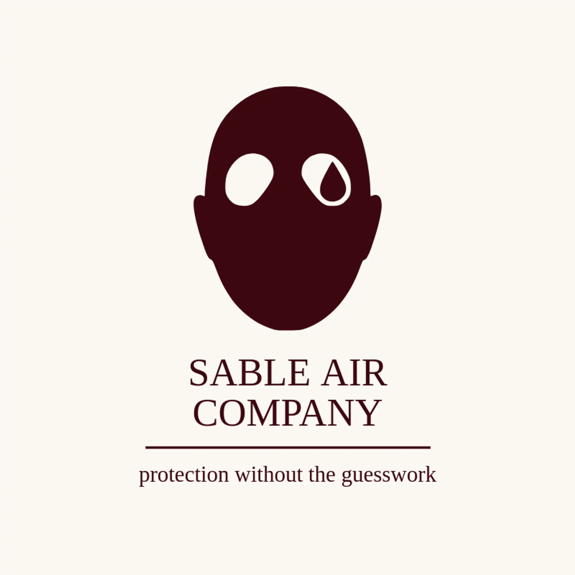Sable Air Company logo for gas mask