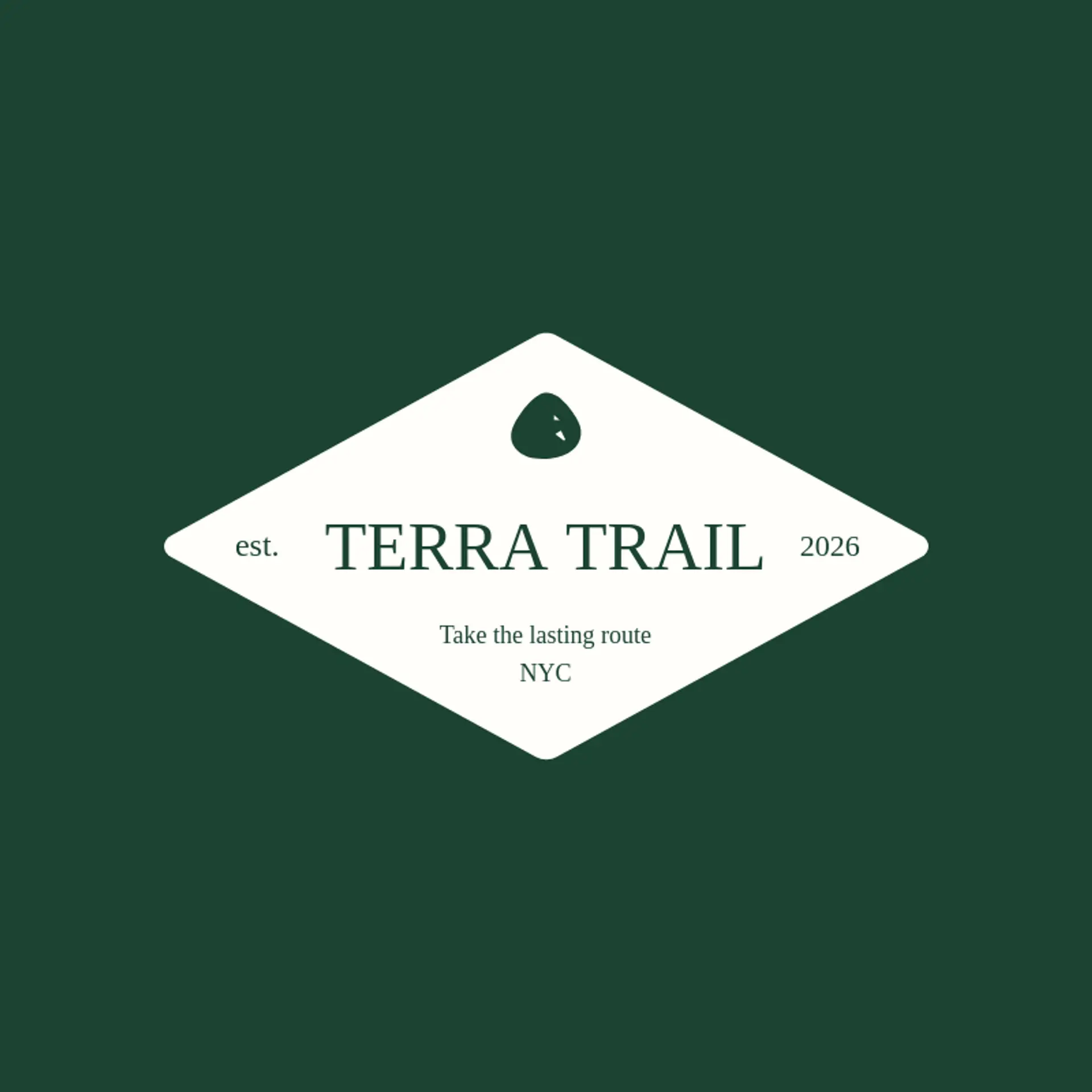 Terra Trail logo for stone