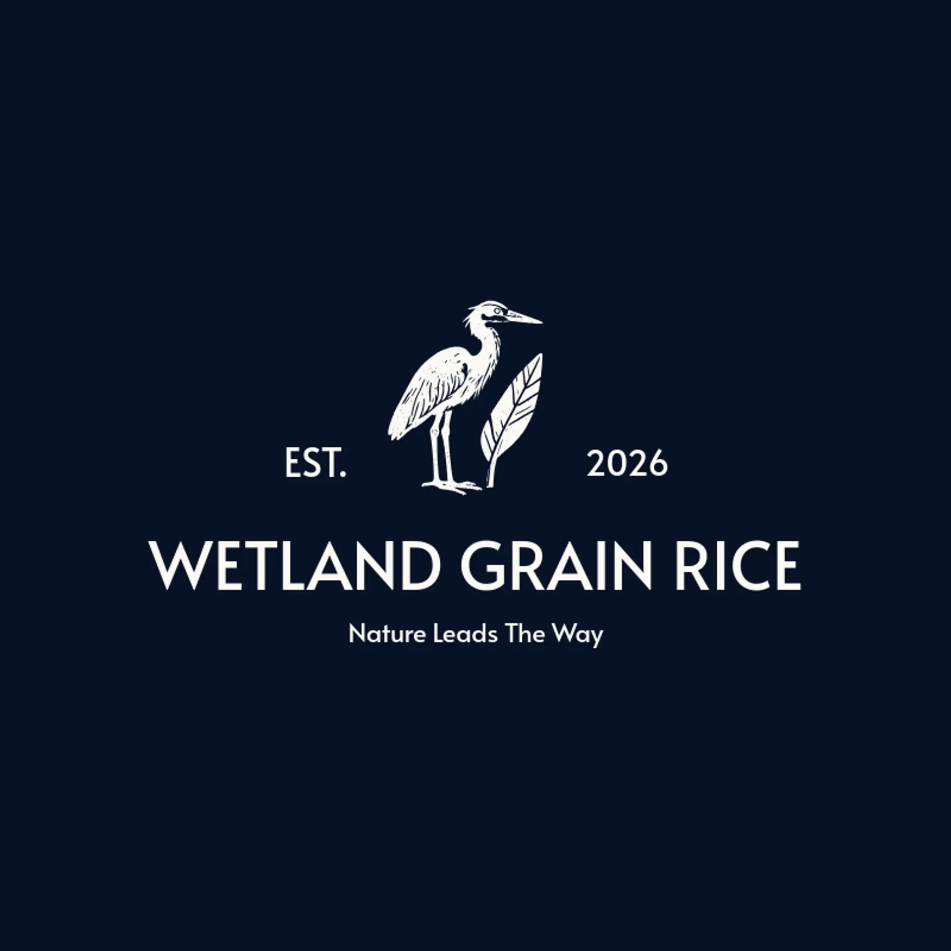 Wetland Grain Rice logo for rice