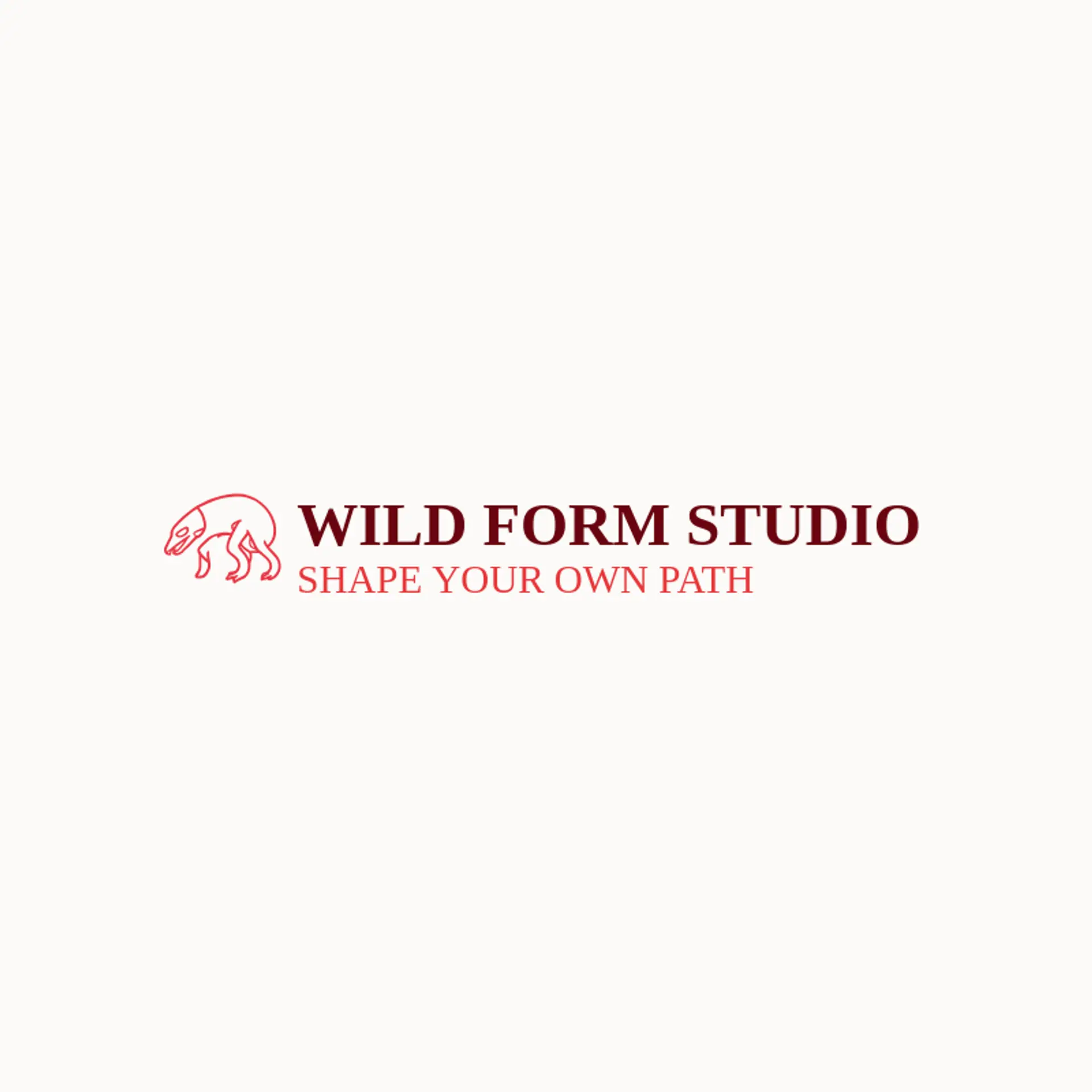 Wild Form Studio logo for apex predator