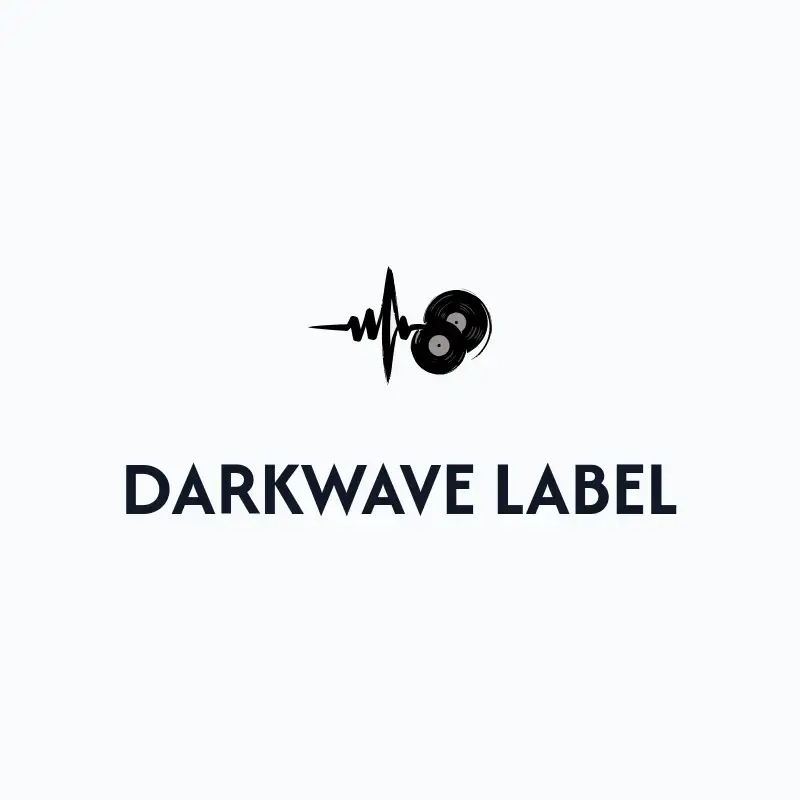 The album name DarkWave Label as a branded logo with a single color icon