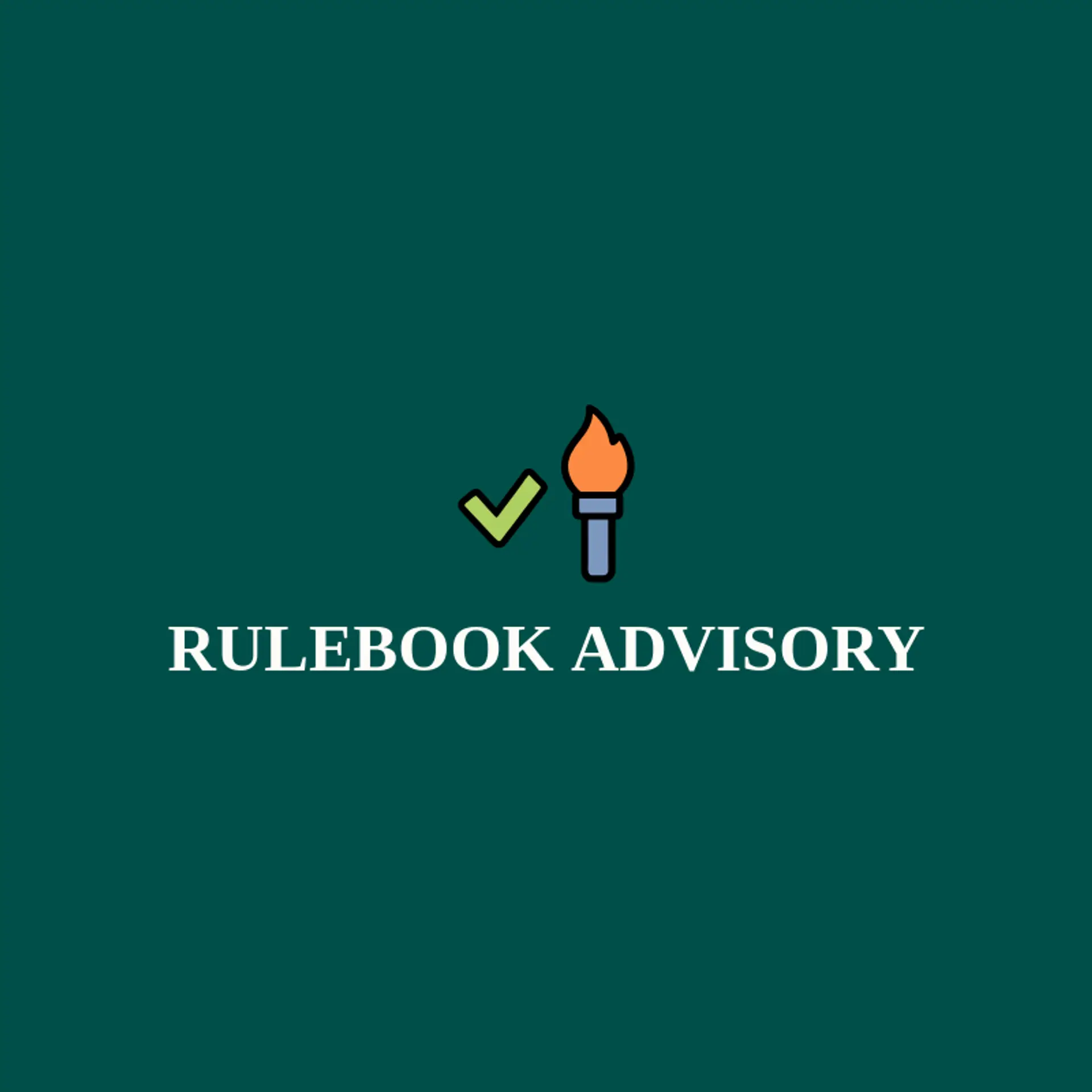 Rulebook Advisory logo for compliance
