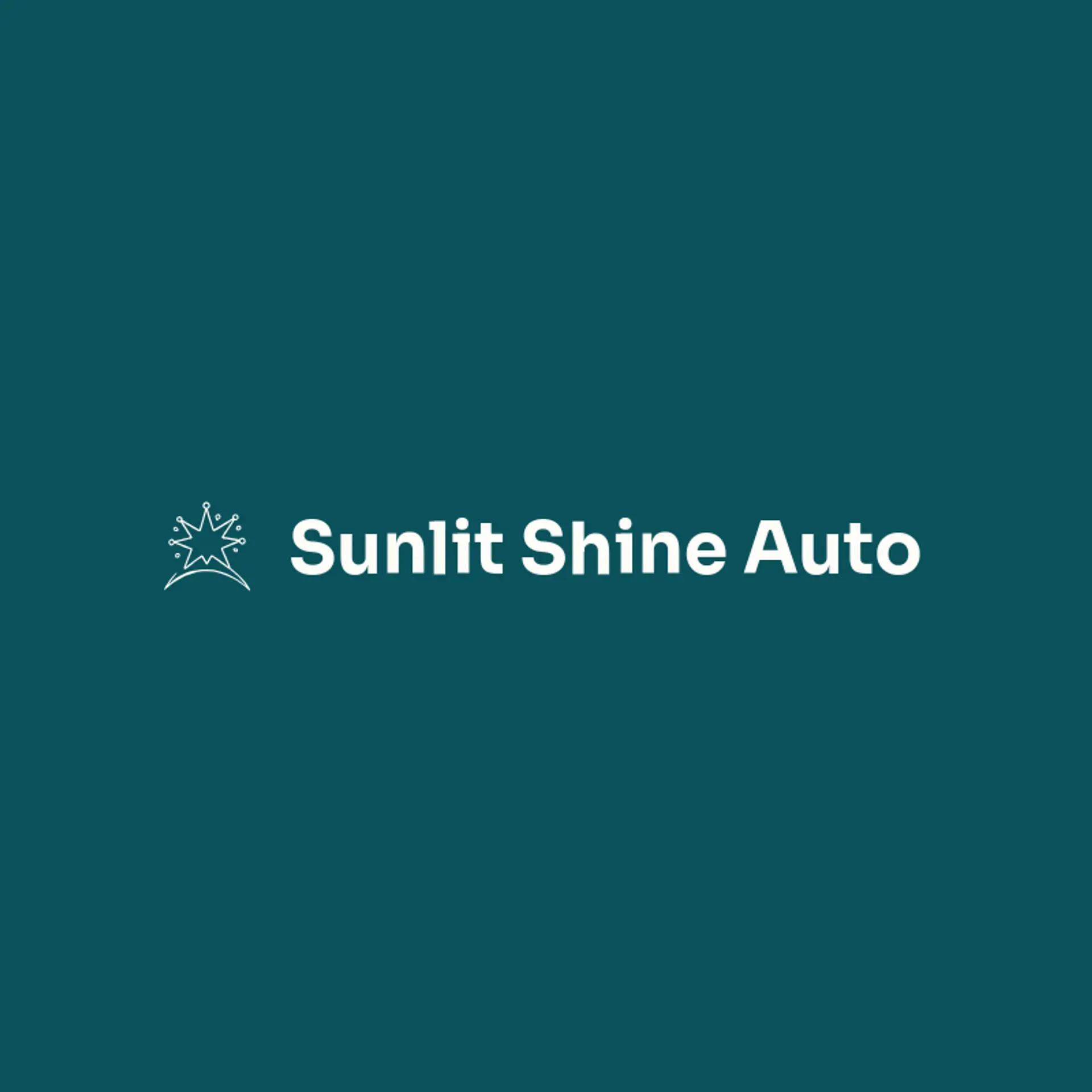 Sunlit Shine Auto logo for car wash