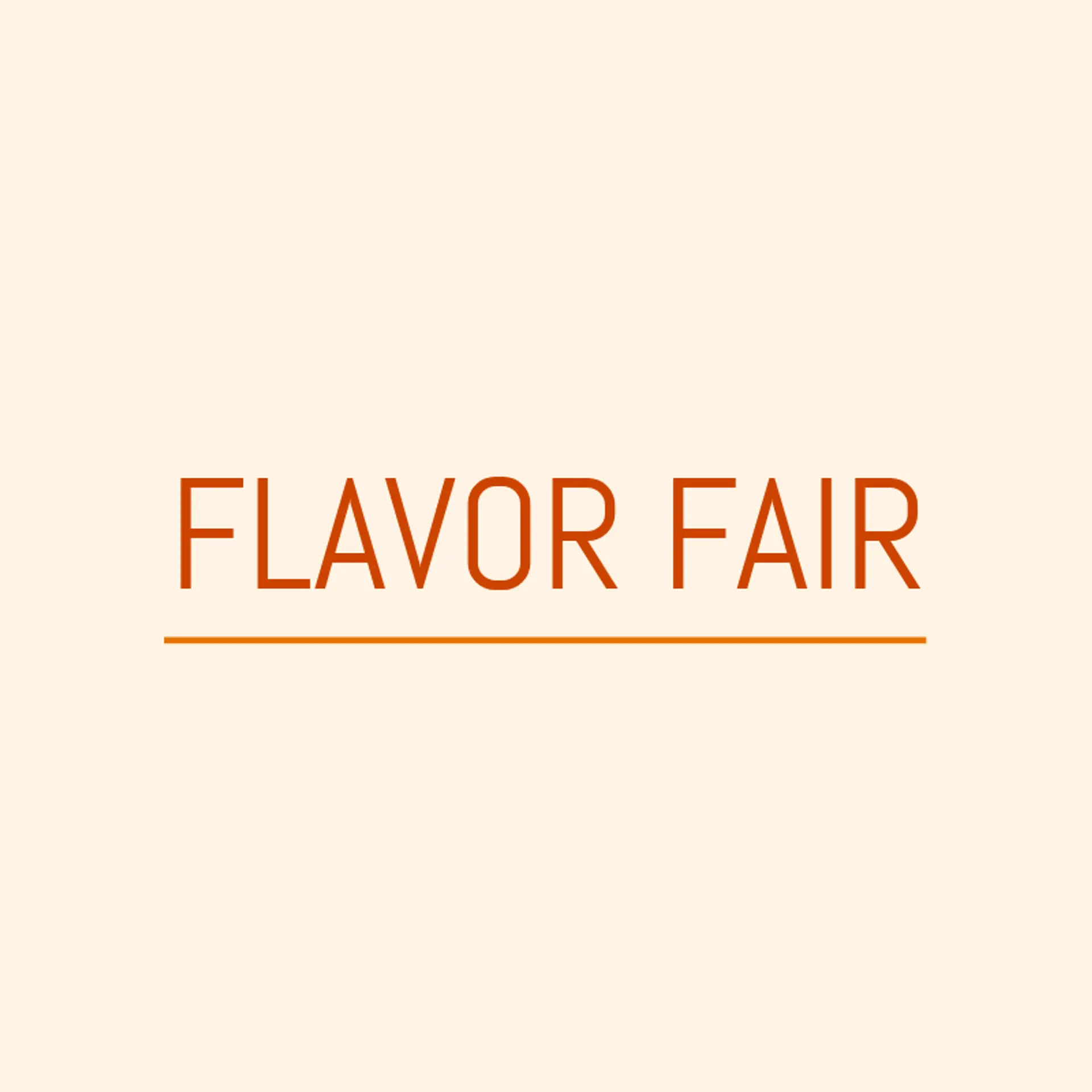 Flavor Fair logo for burger restaurant