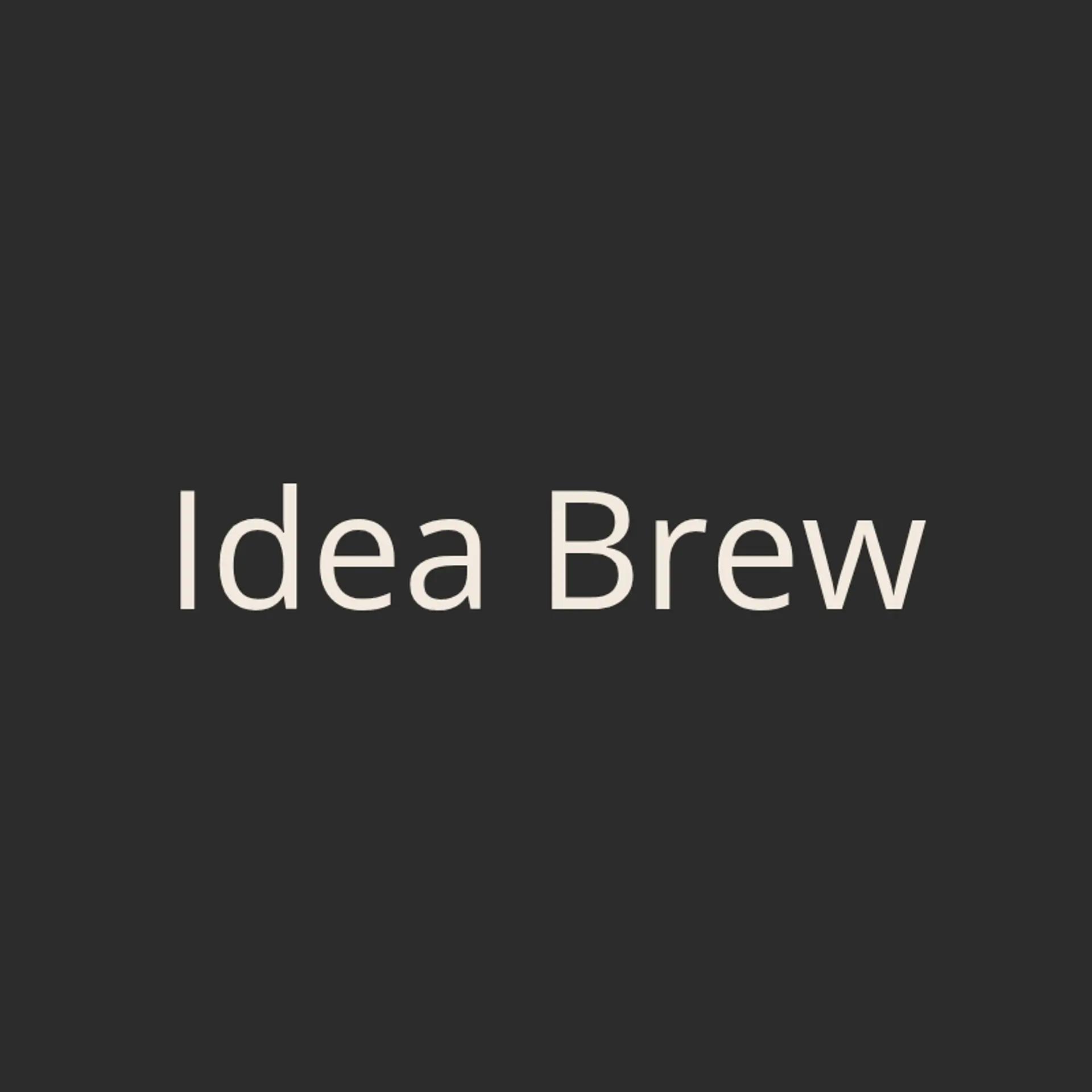 Idea Brew logo for creative cafe