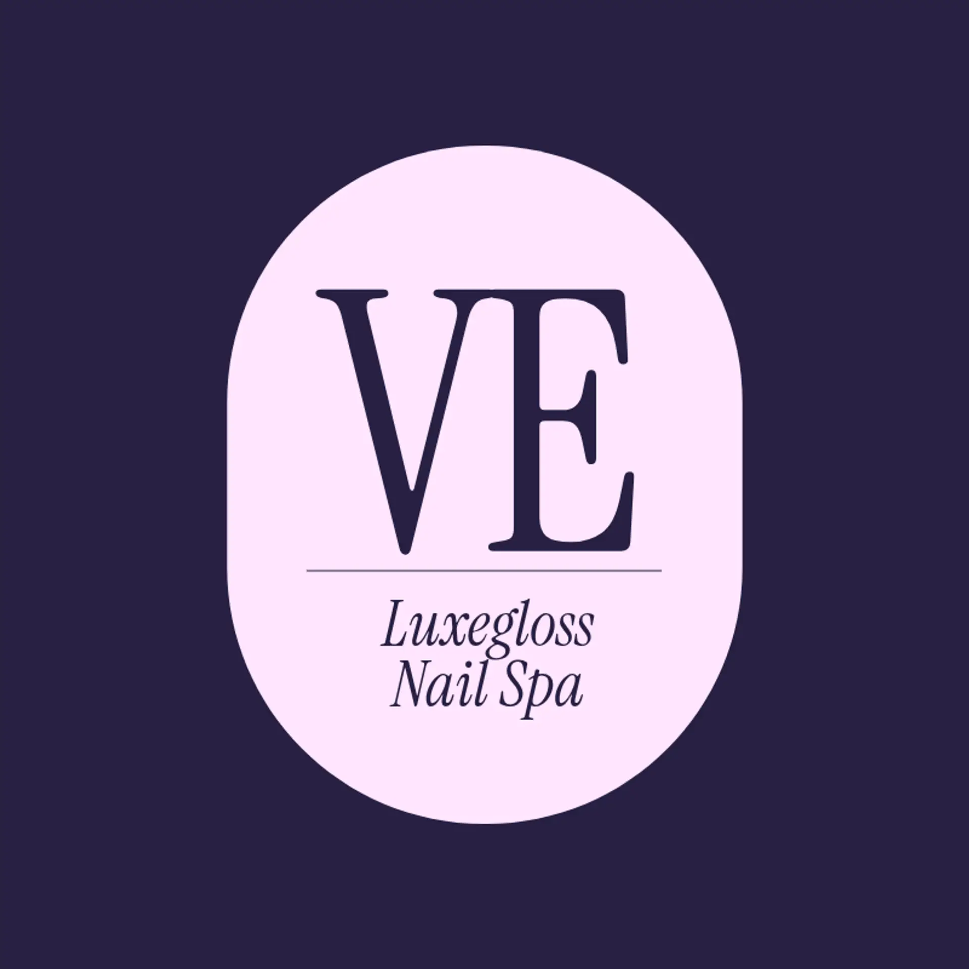 LuxeGloss Nail Spa logo for nail spa