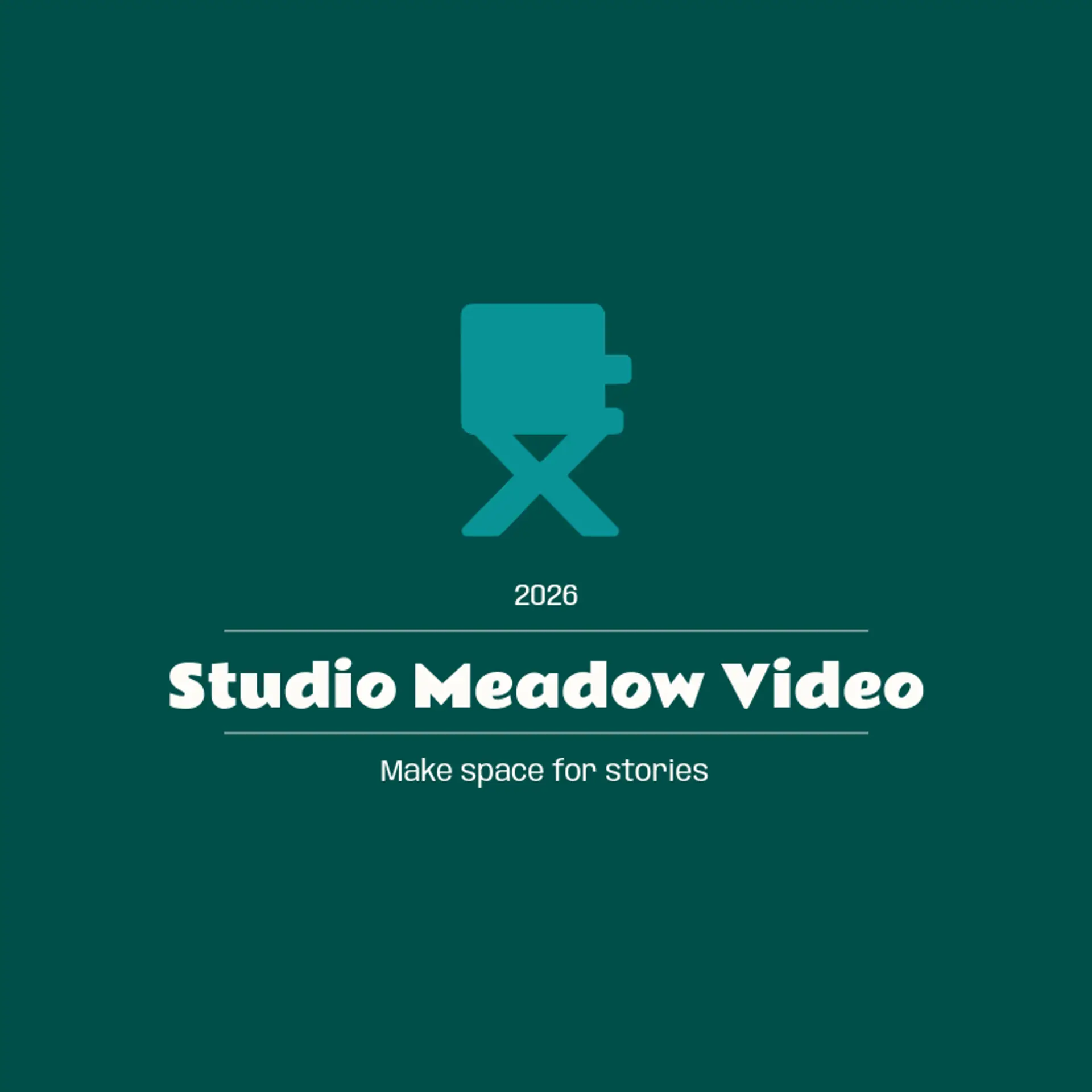 Studio Meadow Video logo for video