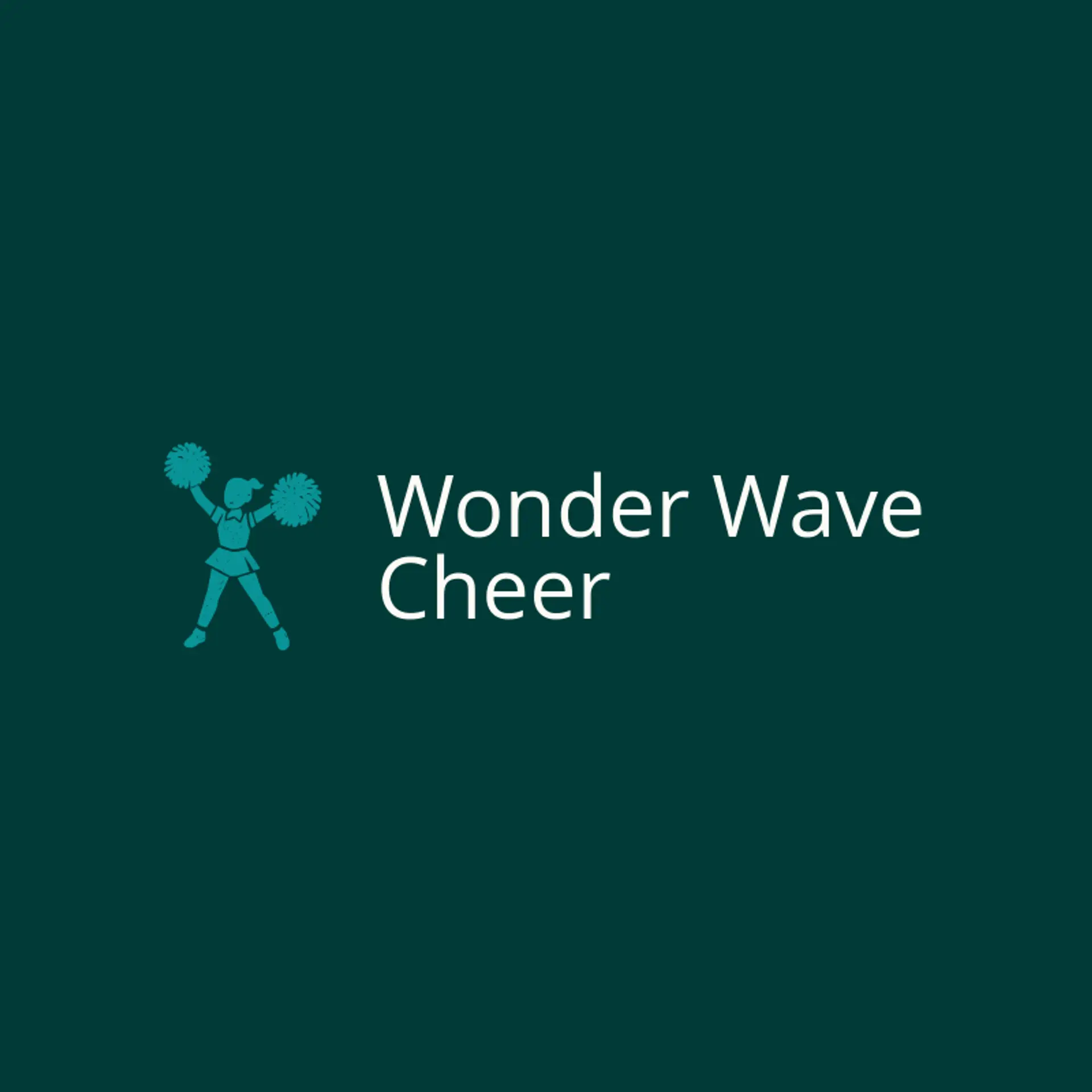 Wonder Wave Cheer logo for cheerleader