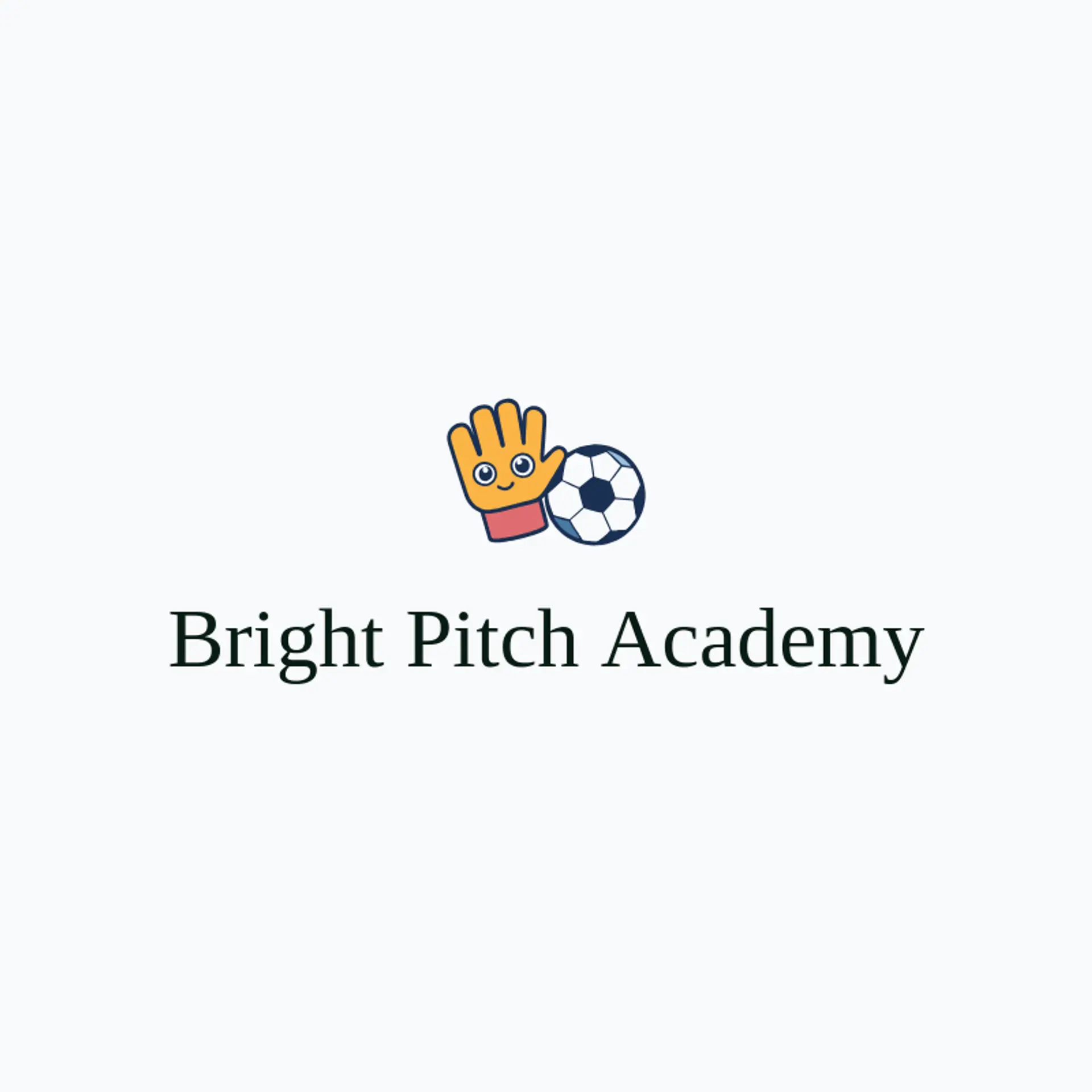 Bright Pitch Academy logo for soccer ball