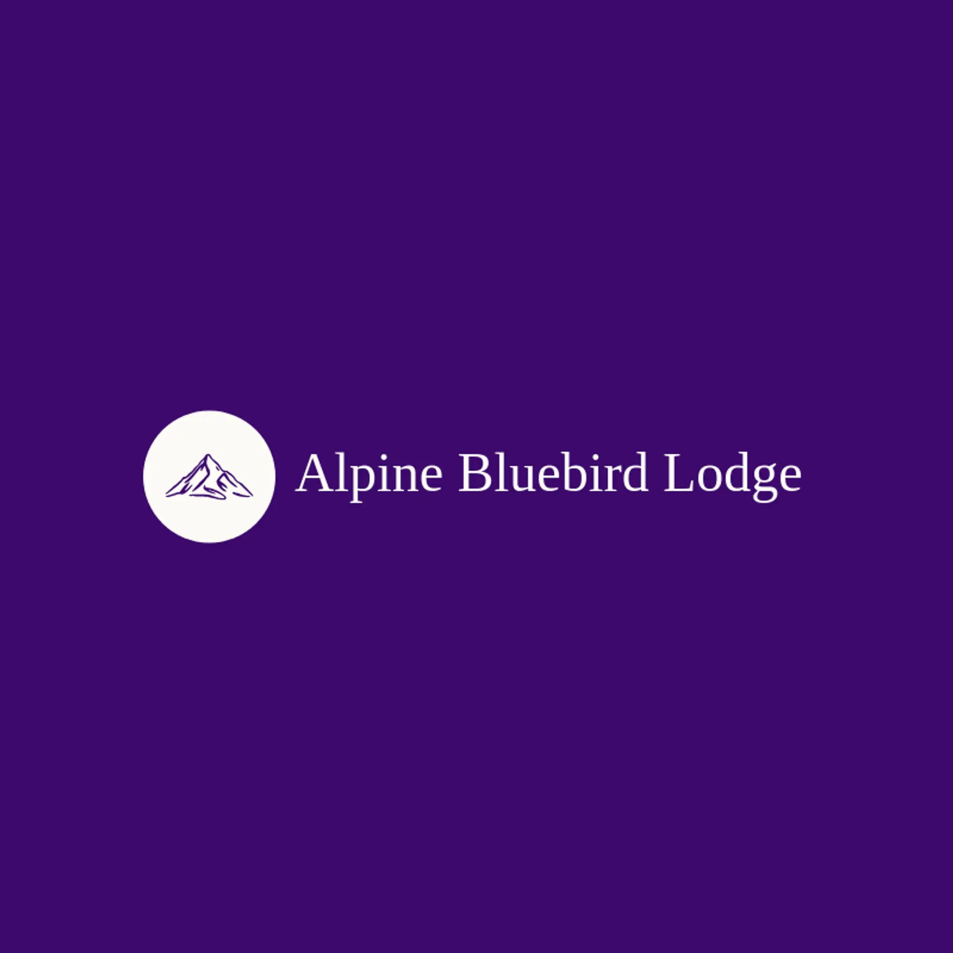 Alpine Bluebird Lodge logo for alpine