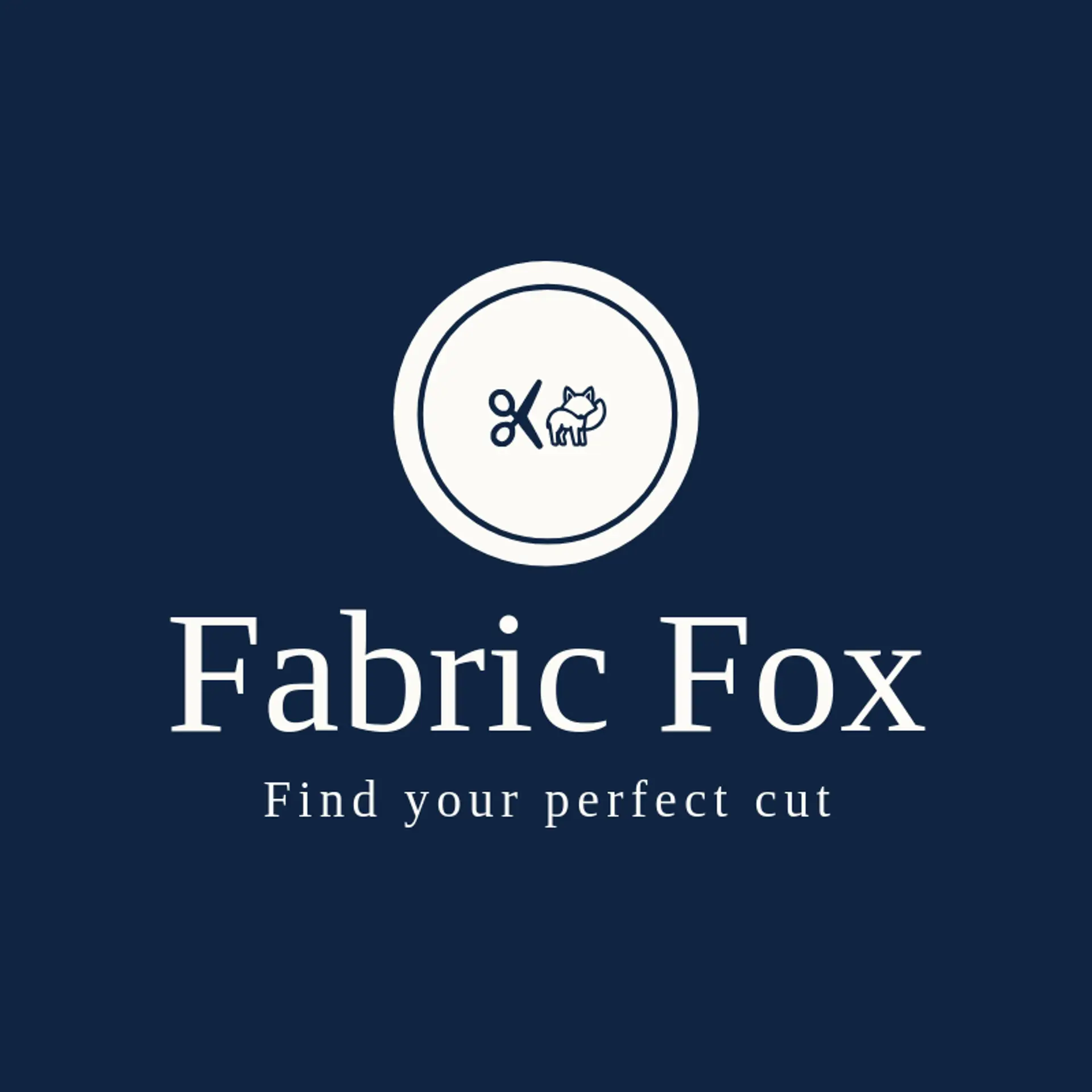 Fabric Fox logo for scissors