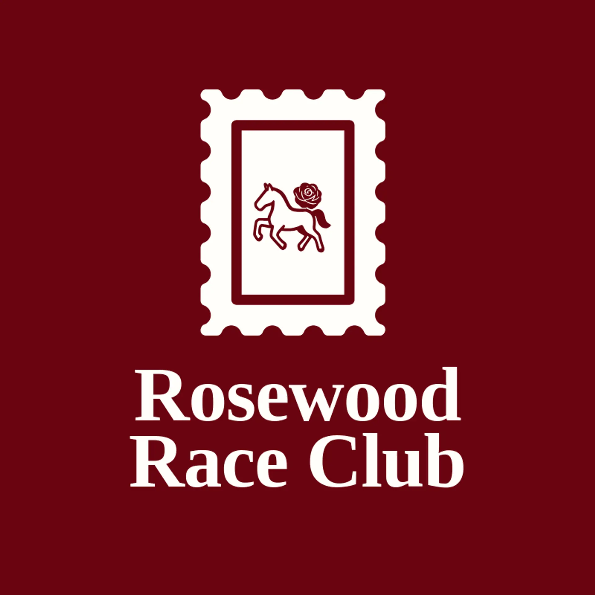 Rosewood Race Club logo for horse racing