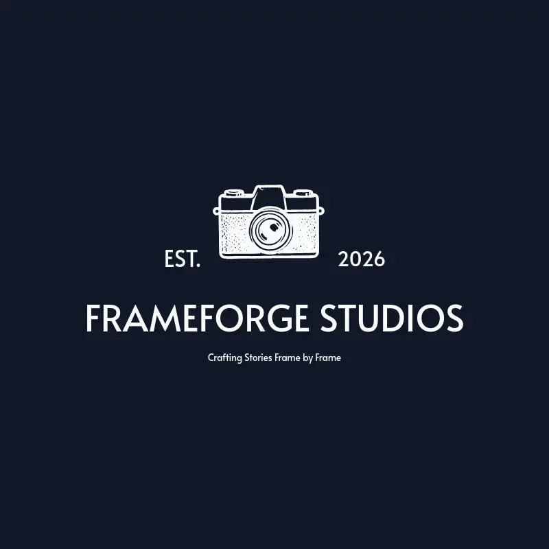 The production company name FrameForge Studios as a branded logo with a single color icon