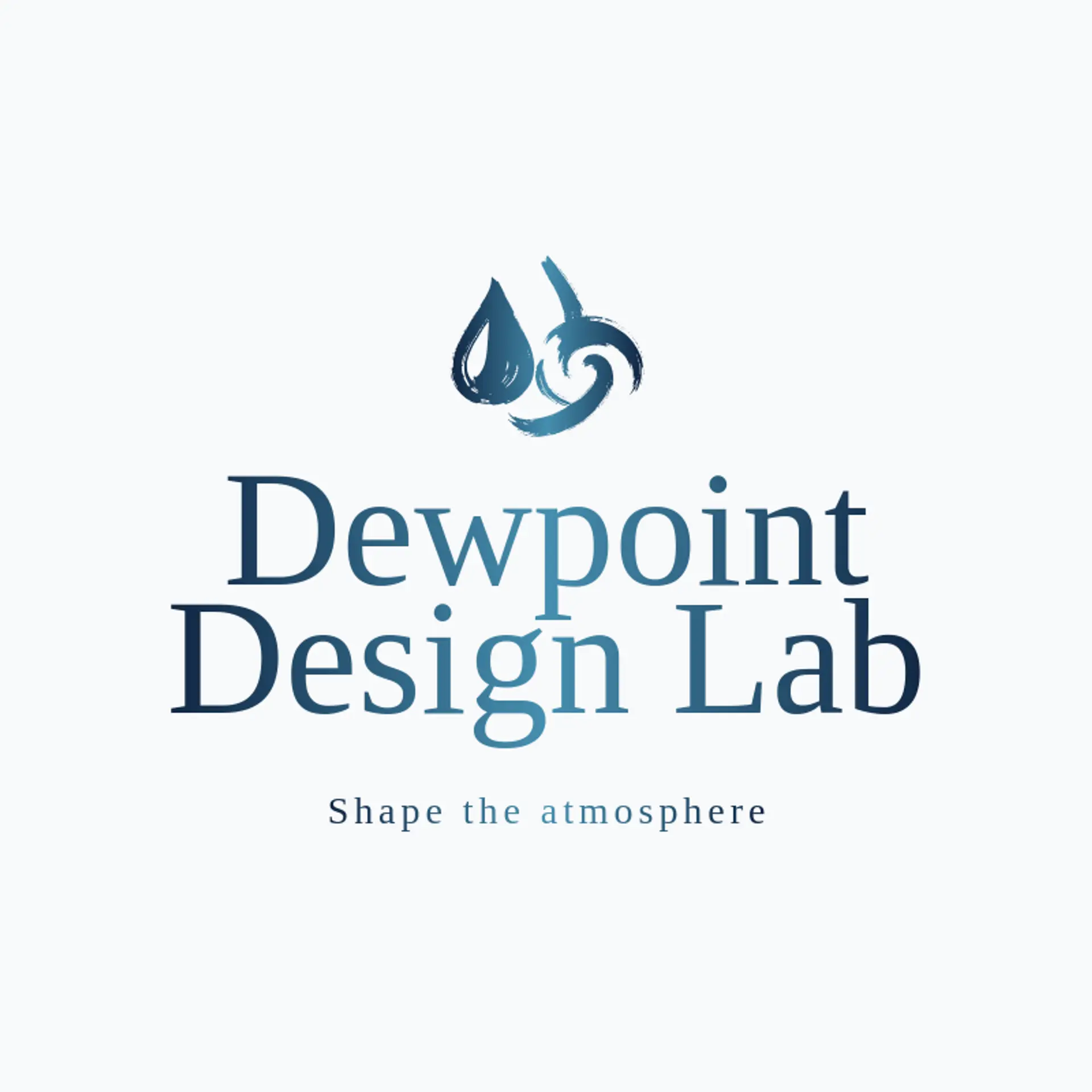 Dewpoint Design Lab logo for rain