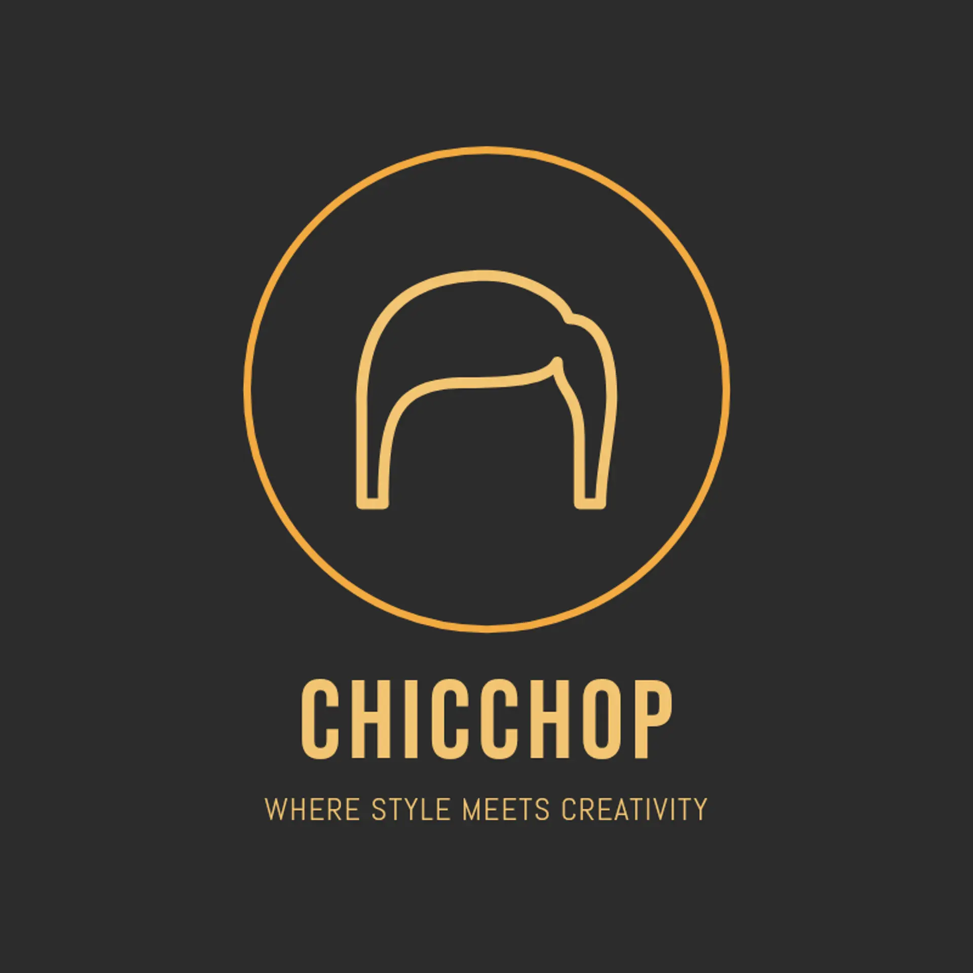 ChicChop logo for creative hair salon
