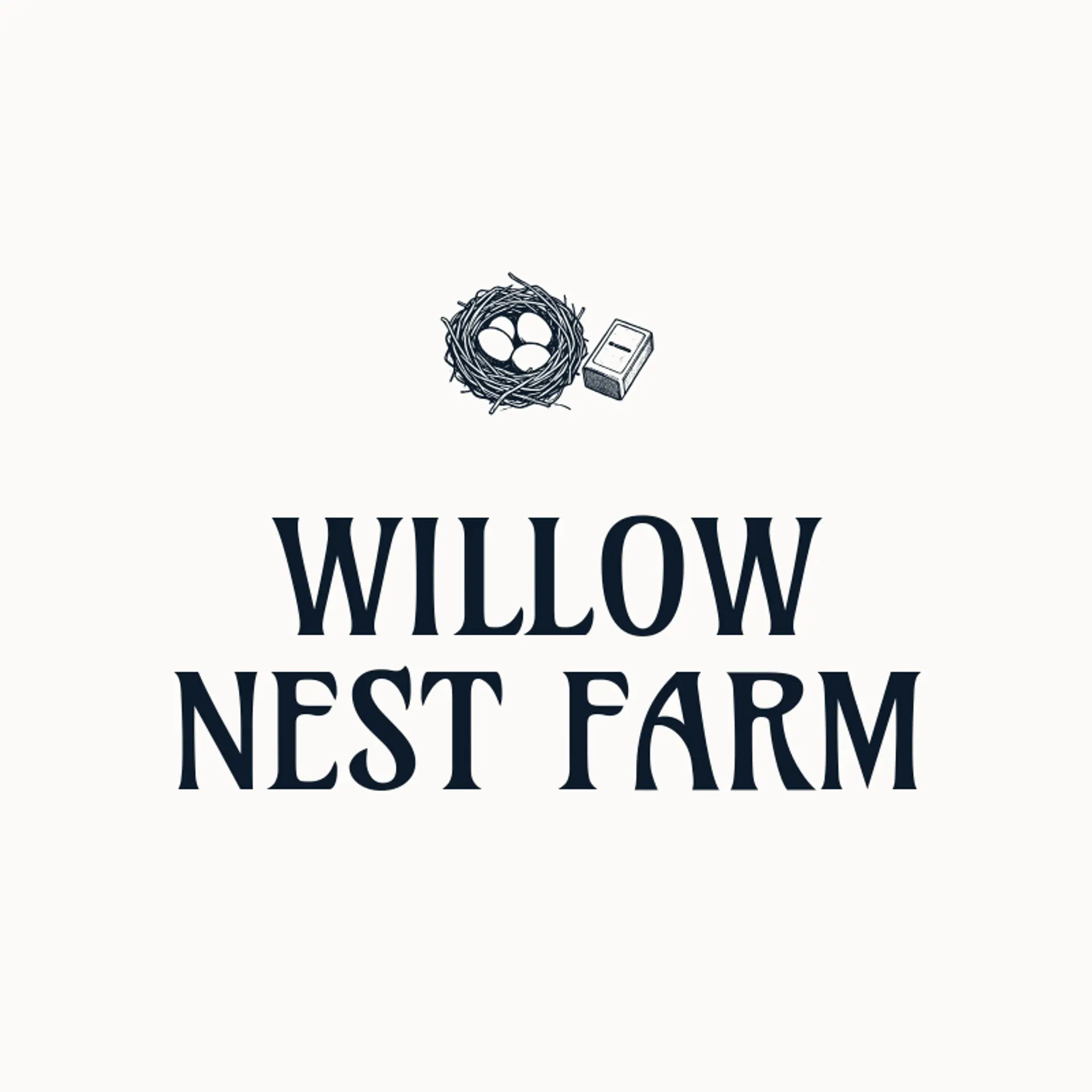Willow Nest Farm logo for poultry farm