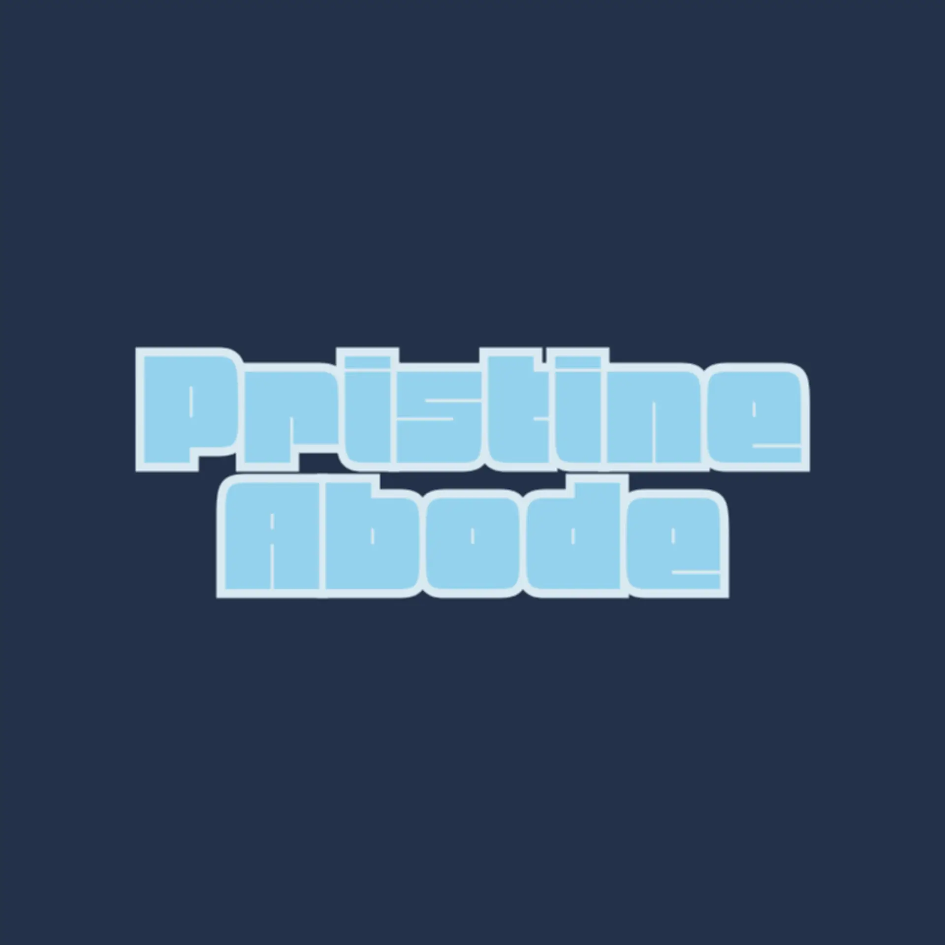 Pristine Abode logo for house cleaning