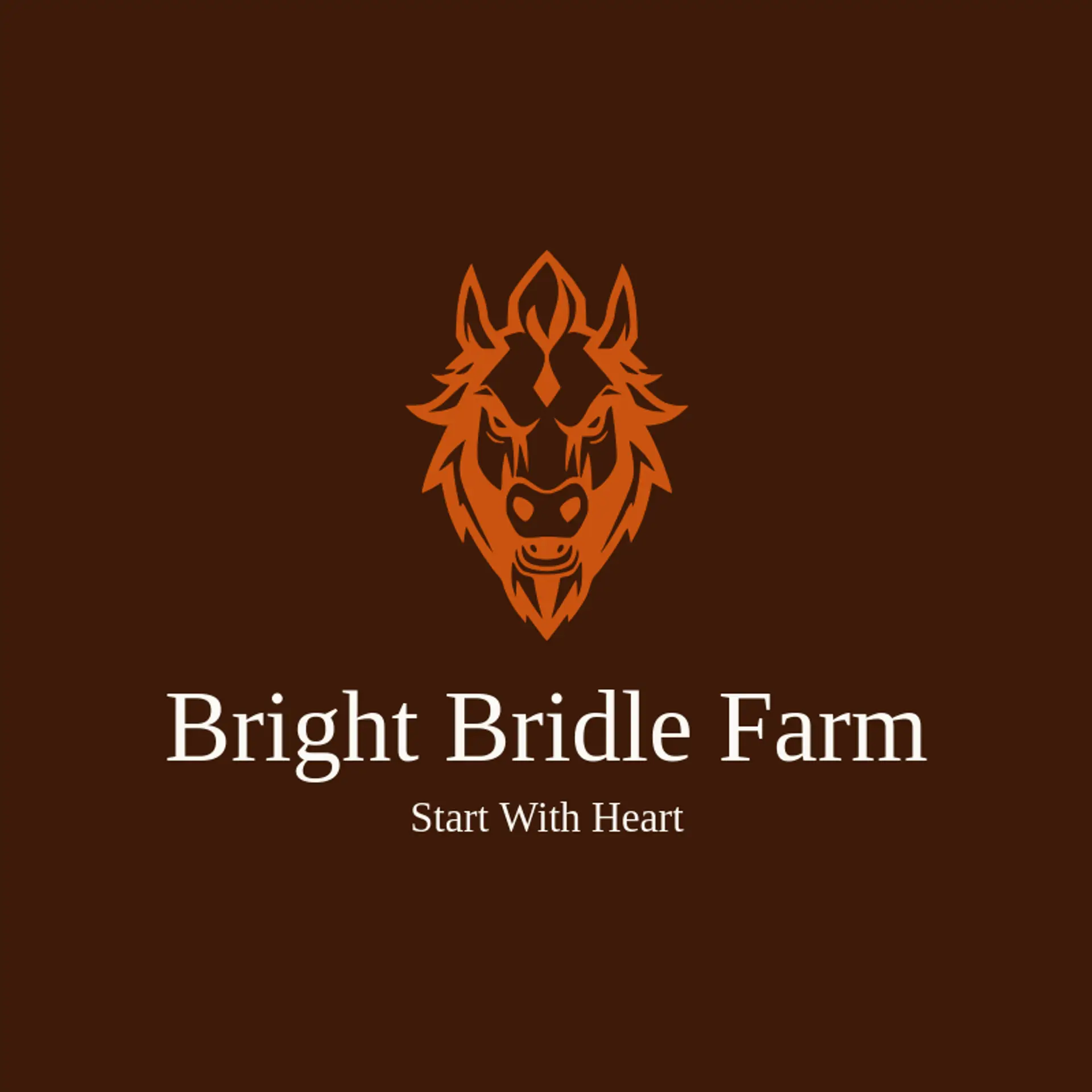 Bright Bridle Farm logo for colt