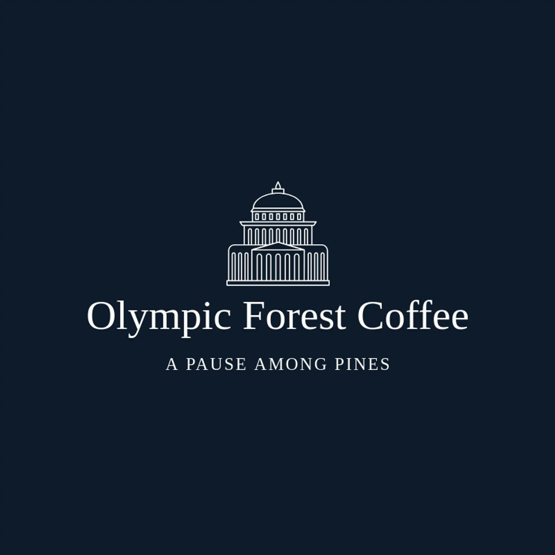 Olympic Forest Coffee logo for washington