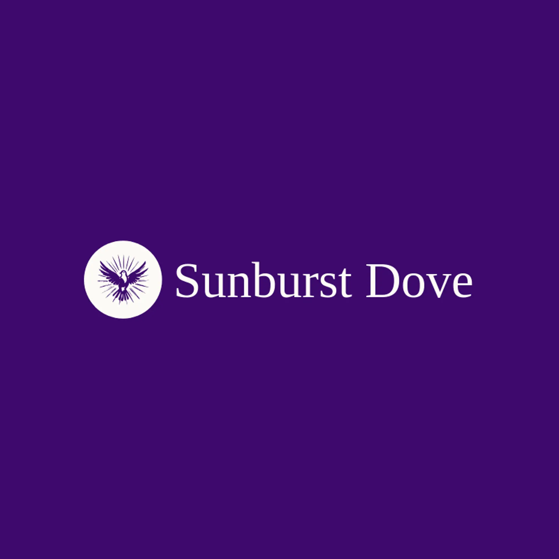 Sunburst Dove logo for wing