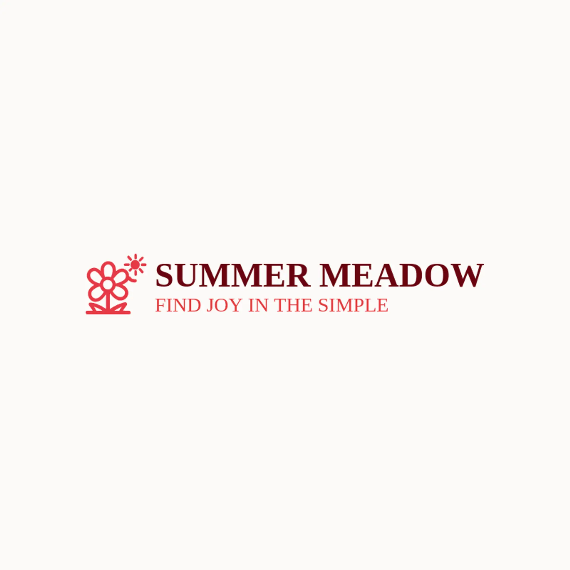 Summer Meadow logo for hippie