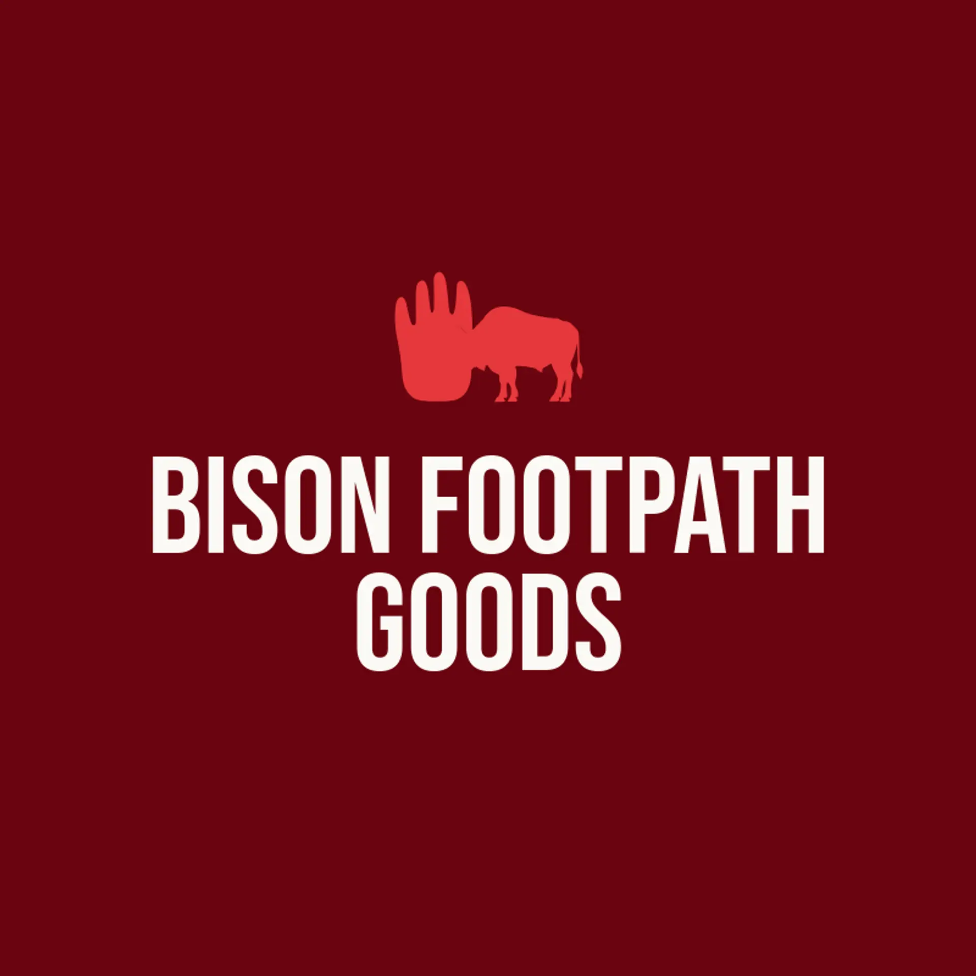 Bison Footpath Goods logo for bison