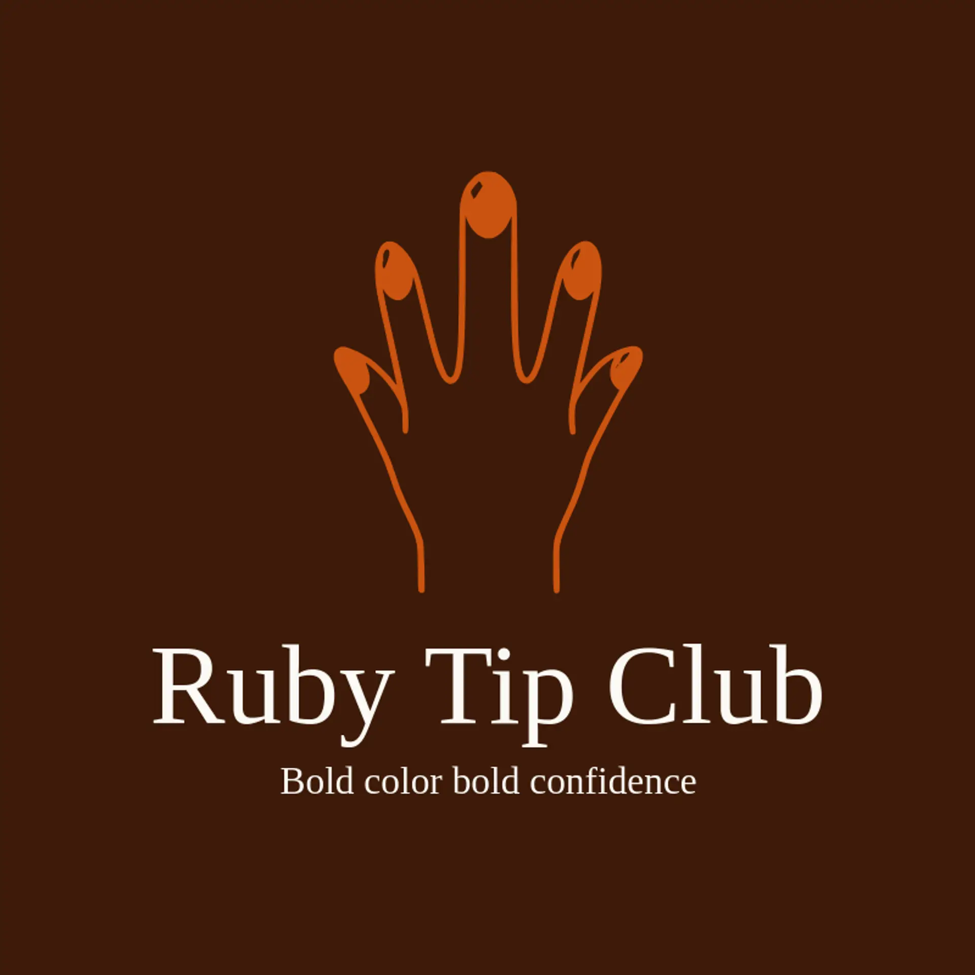 Ruby Tip Club logo for nails