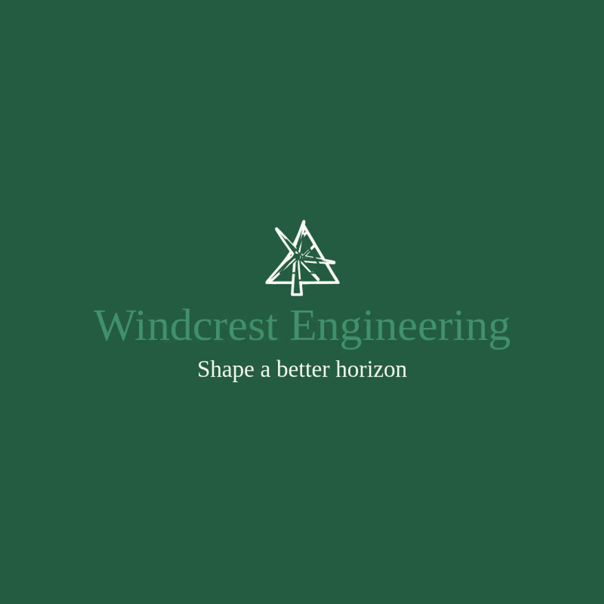Windcrest Engineering logo for wind