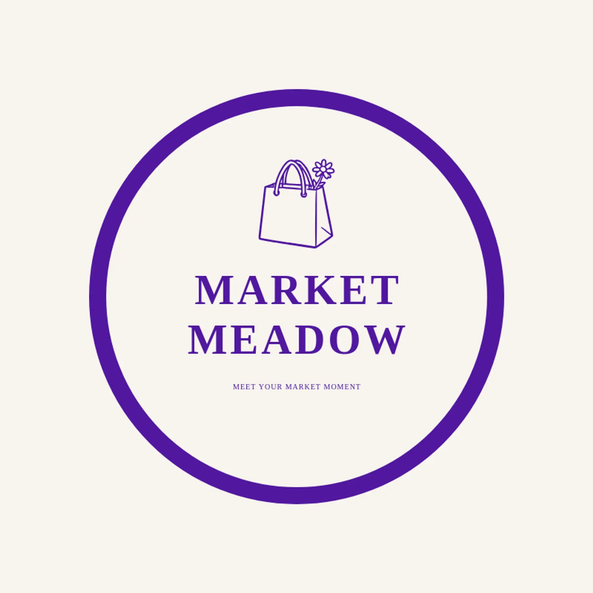 Market Meadow logo for shopping bag