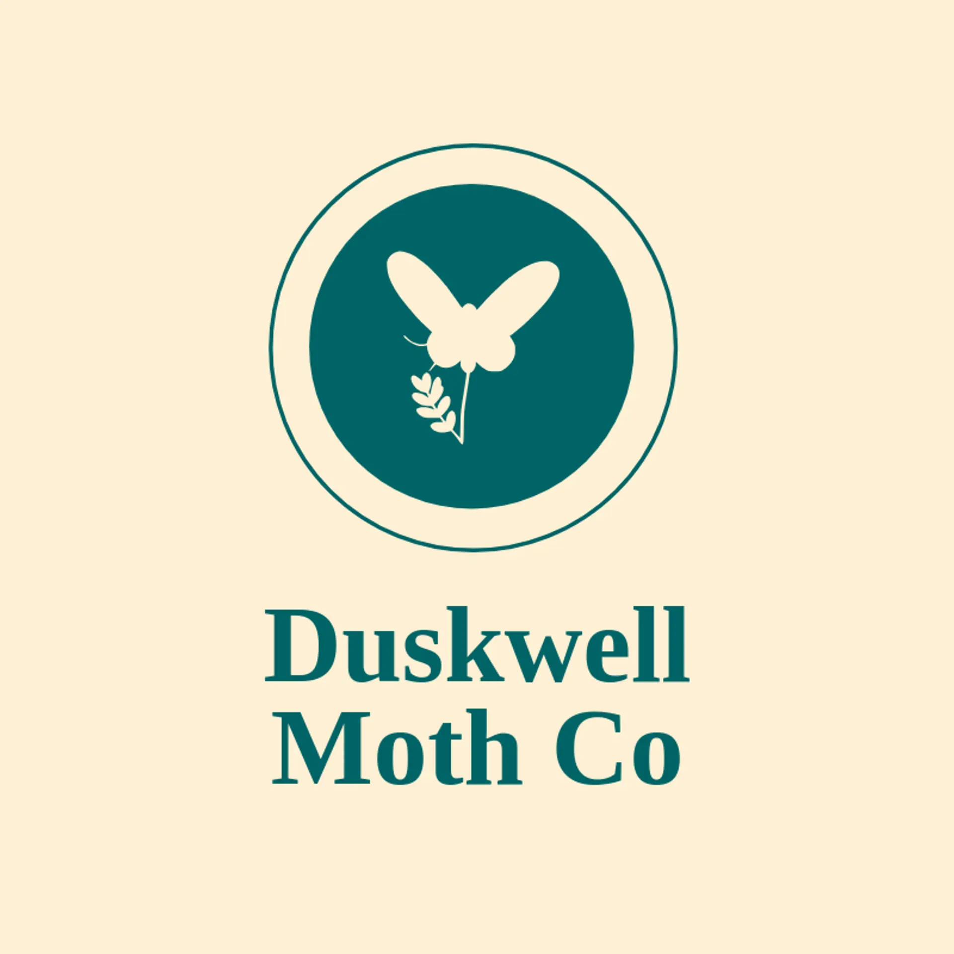 Duskwell Moth Co logo for moth