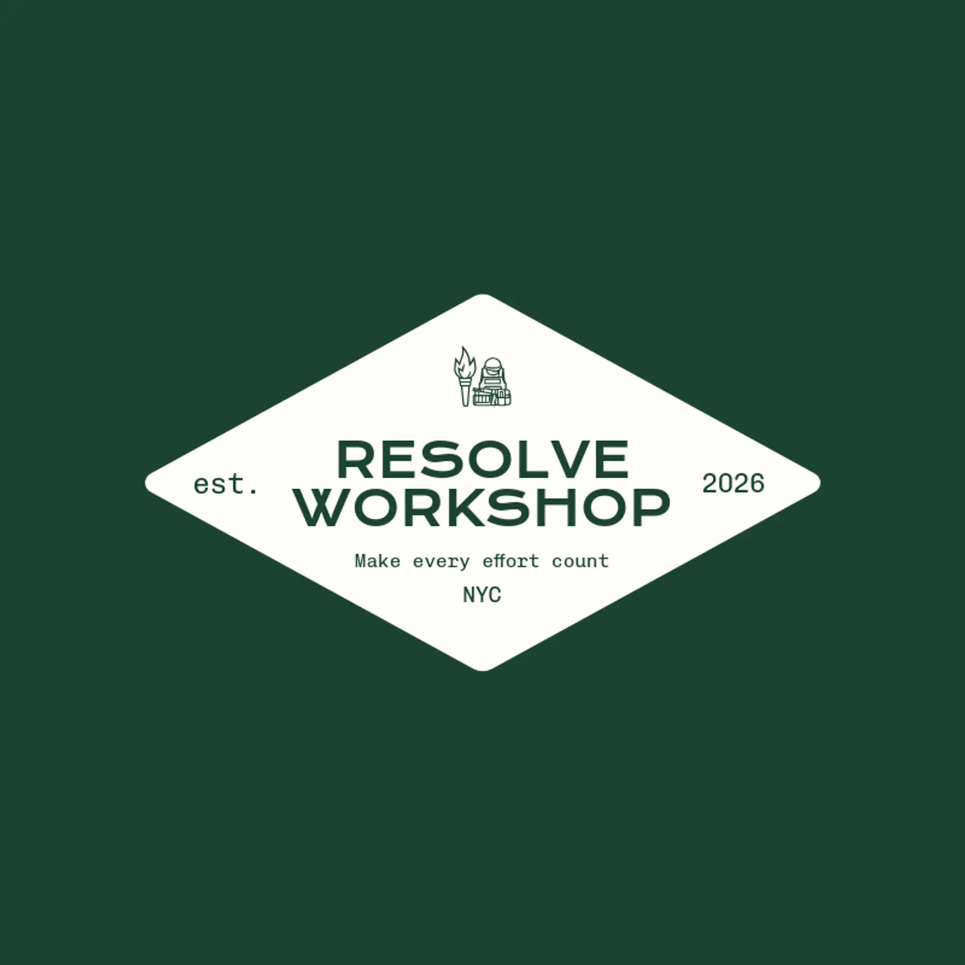 Resolve Workshop logo for veteran owned