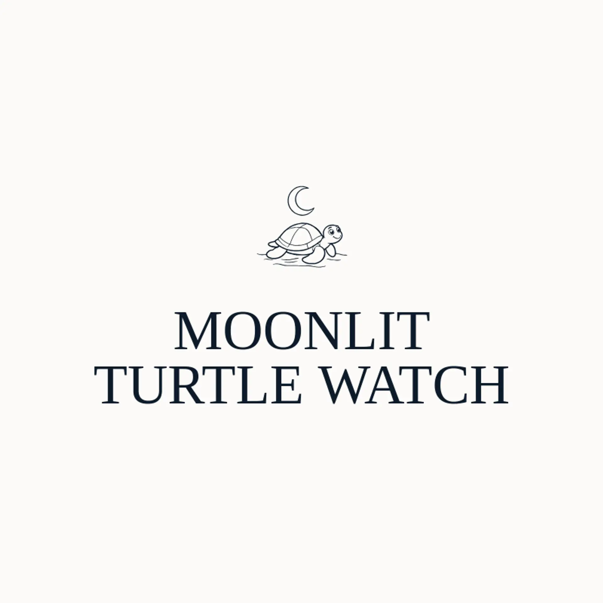Moonlit Turtle Watch logo for sea turtle