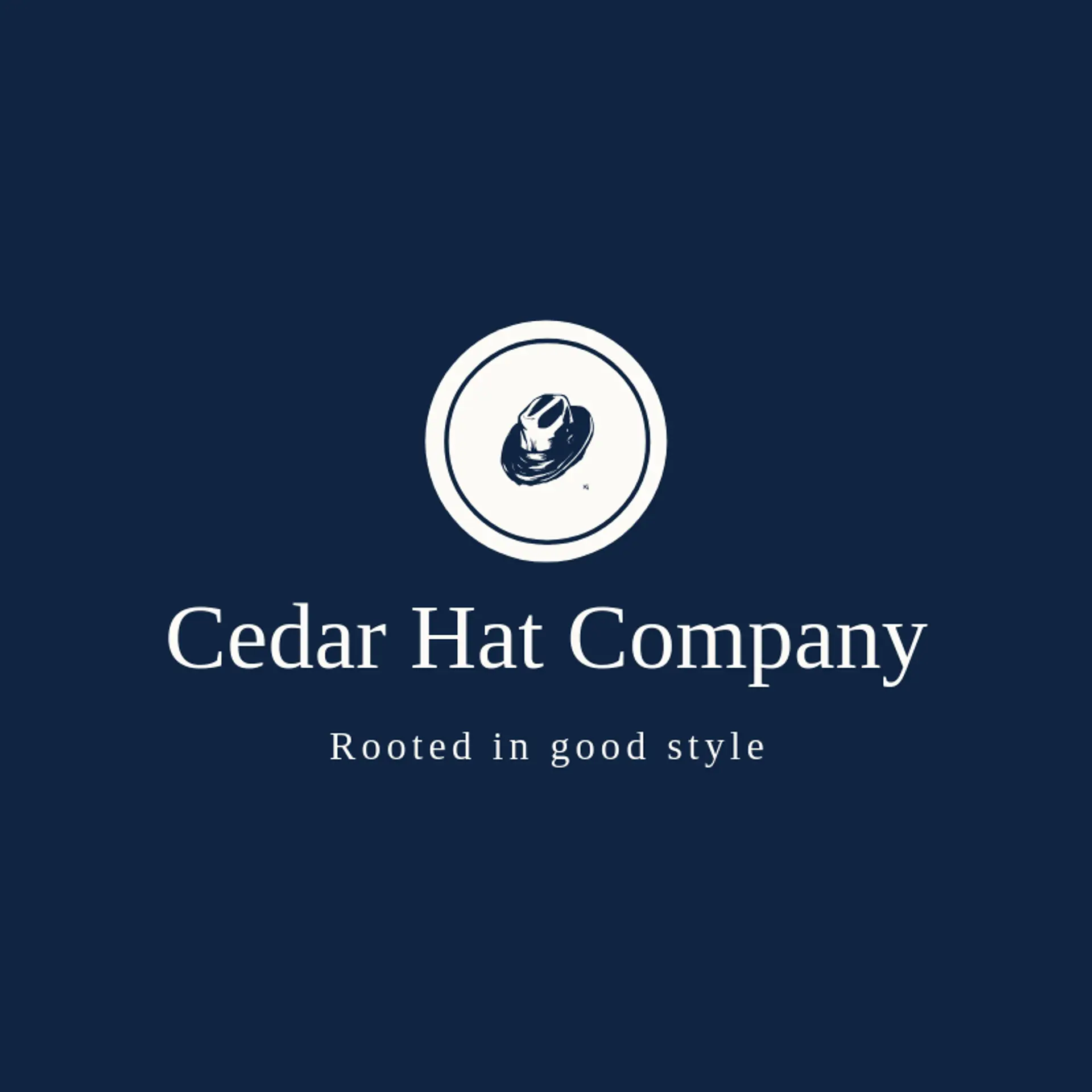 Cedar Hat Company logo for Fedora Logo Ideas