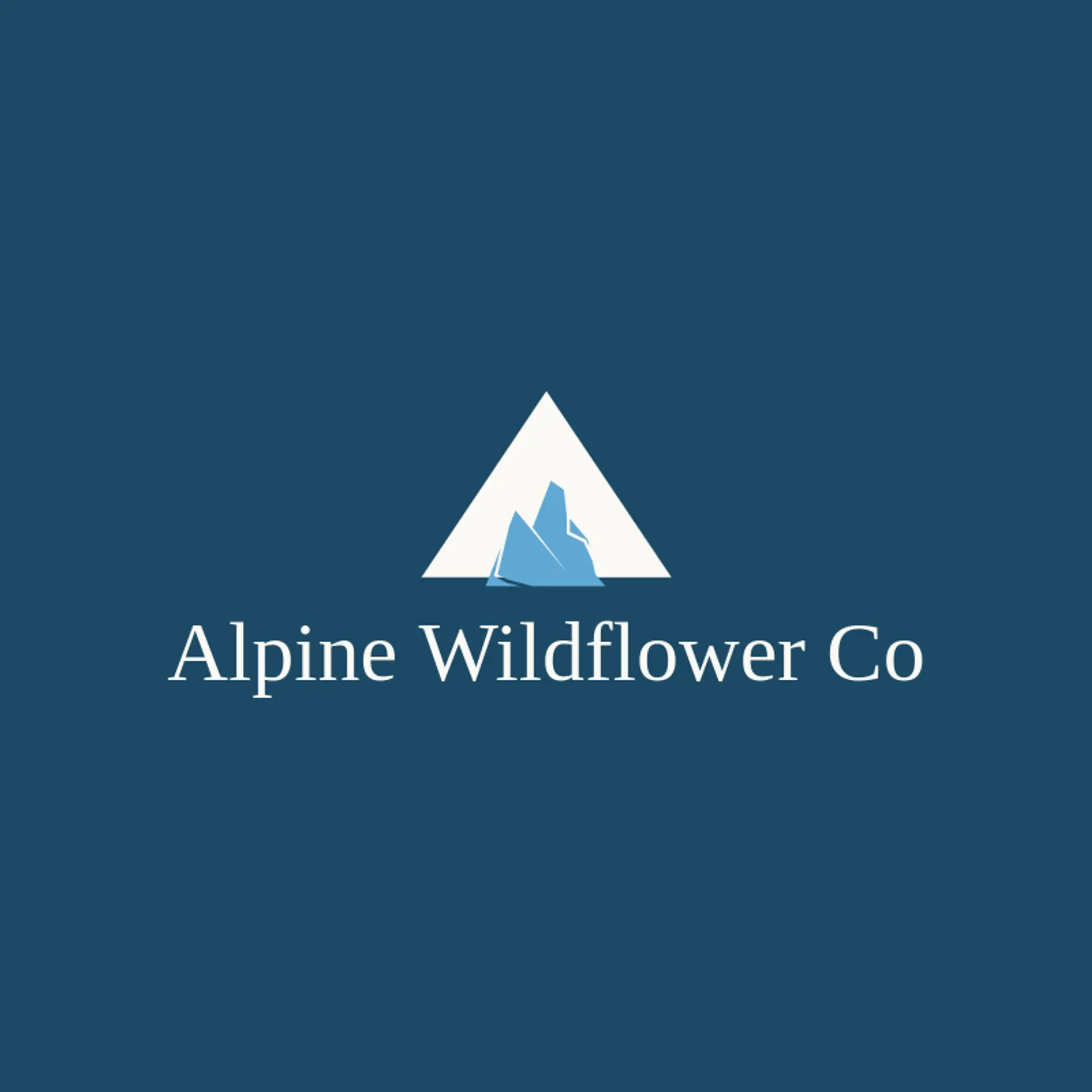 Alpine Wildflower Co logo for alpine