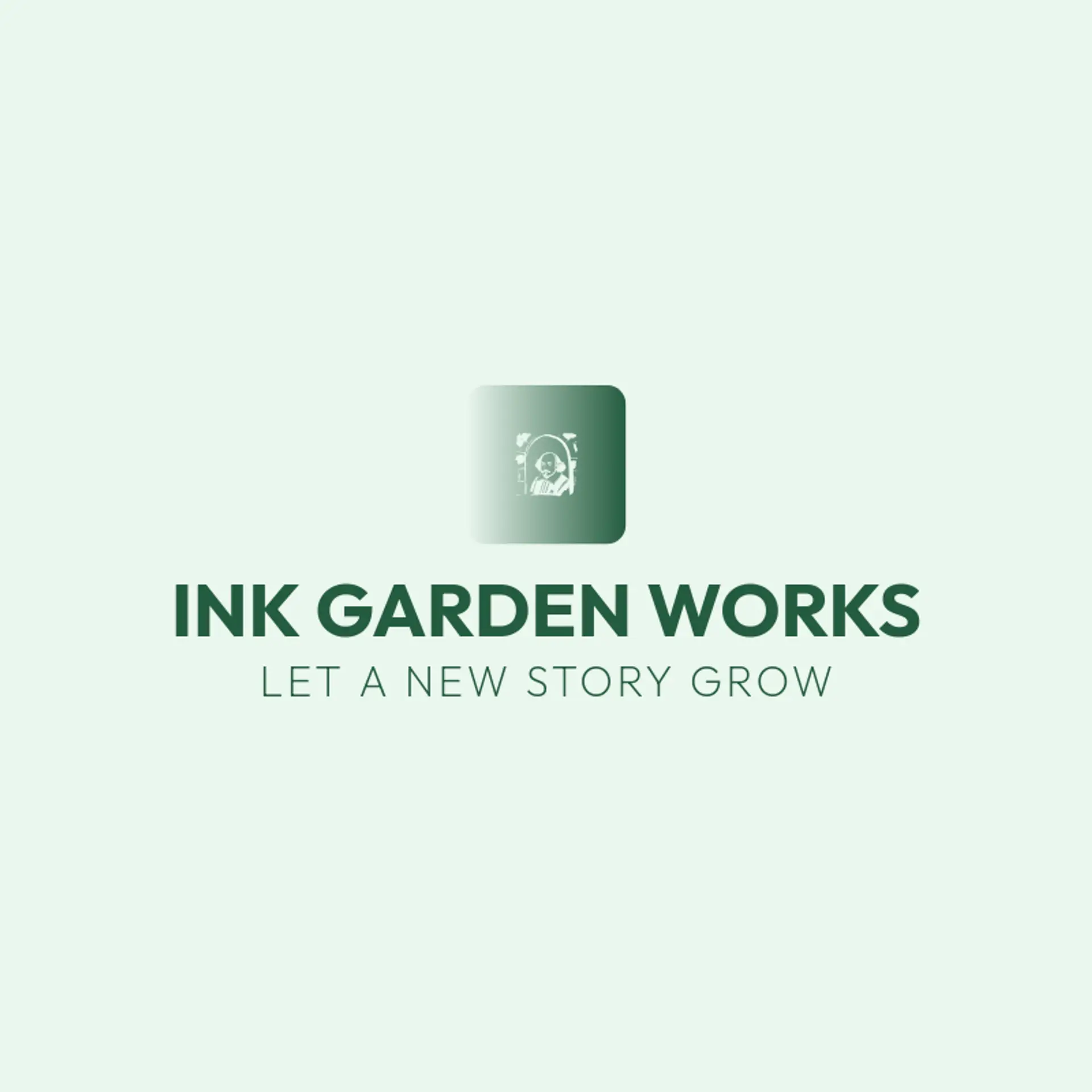 Ink Garden Works logo for playwright