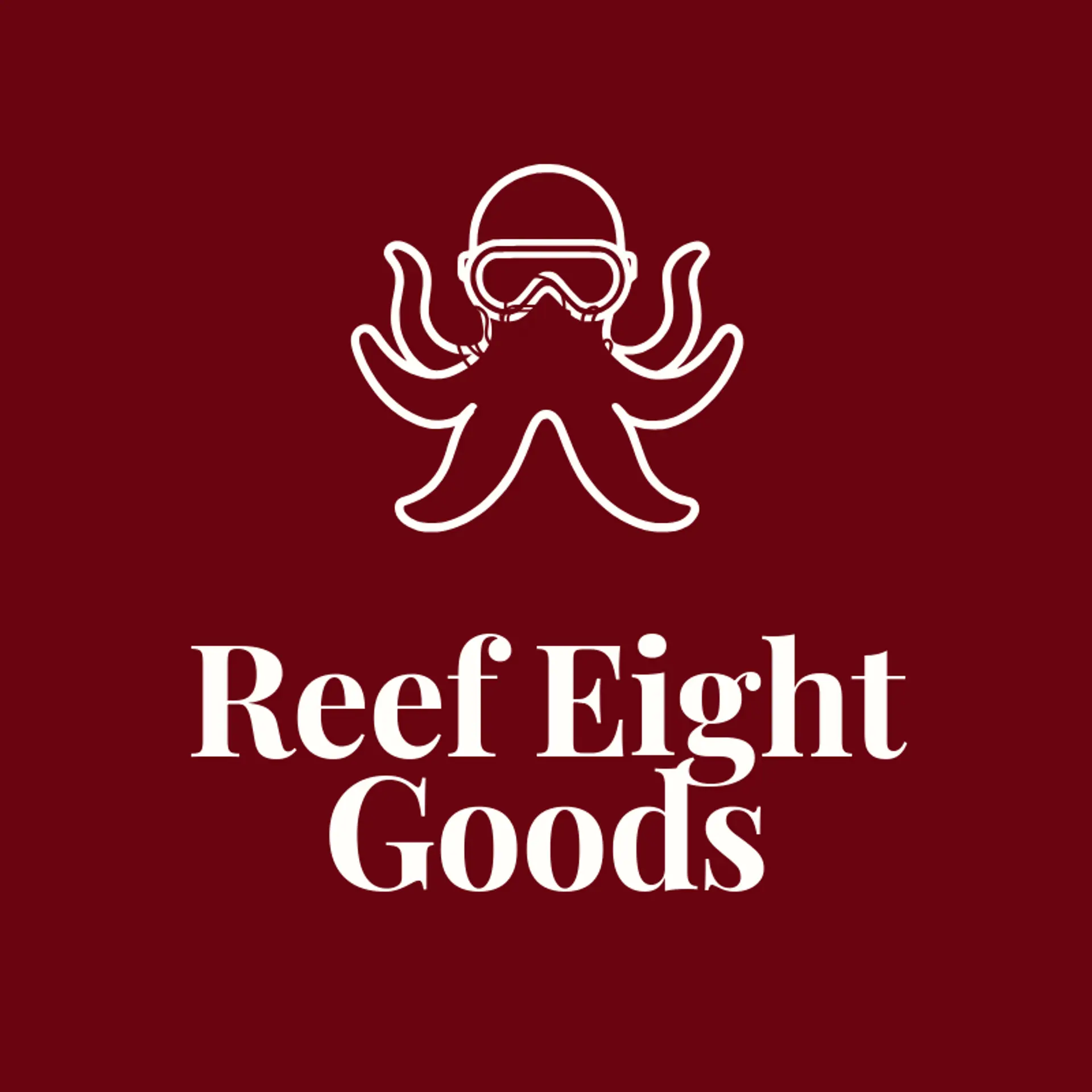Reef Eight Goods logo for octopus