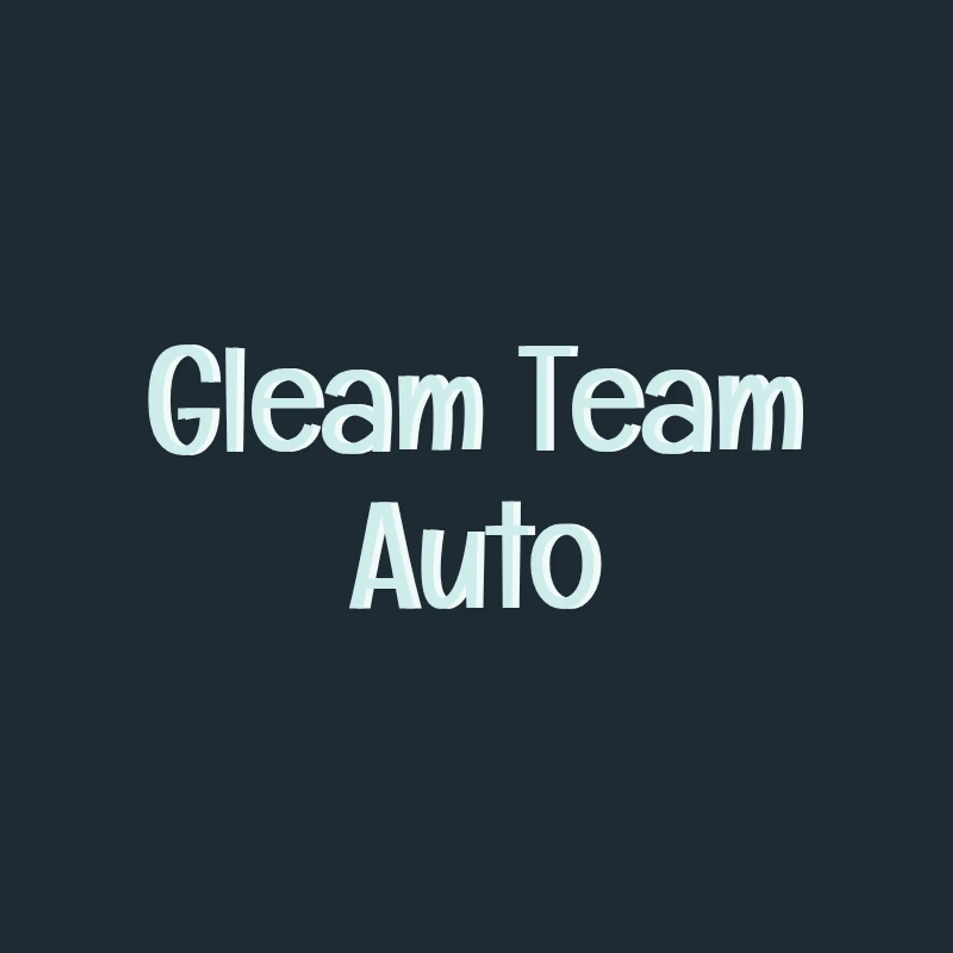 Gleam Team Auto logo for car cleaning
