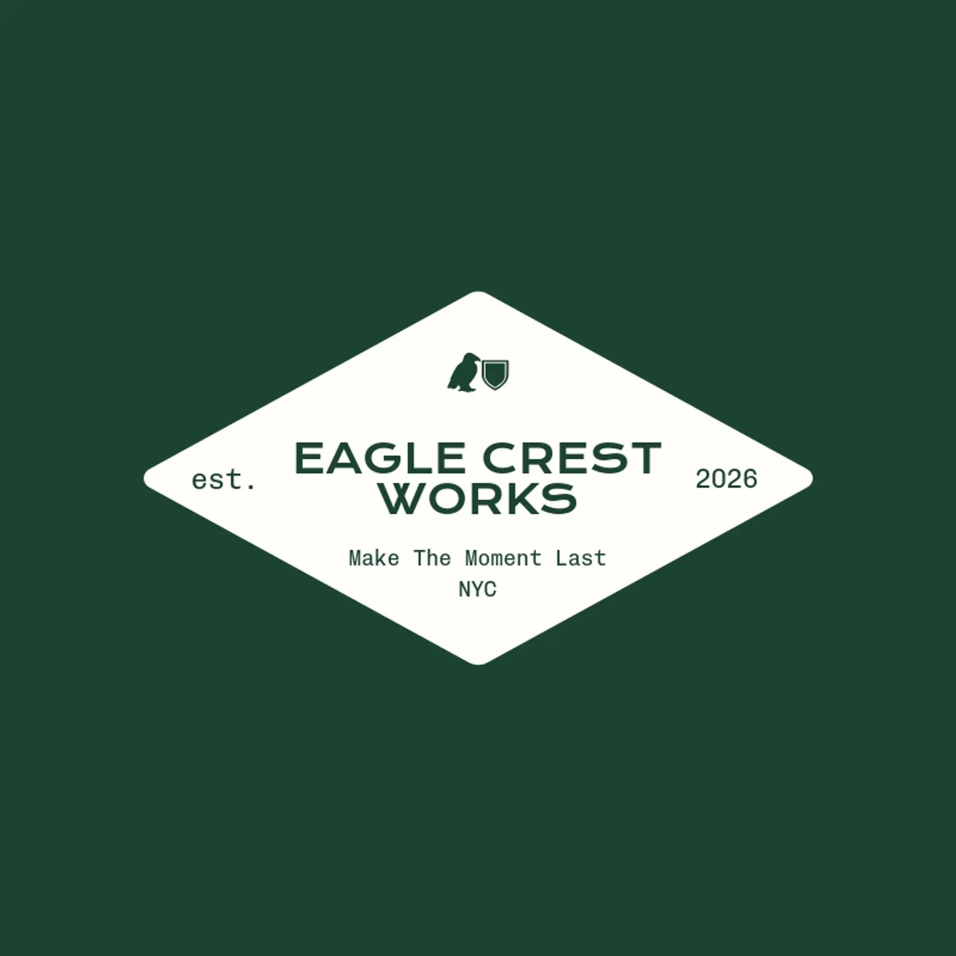 Eagle Crest Works logo for crest