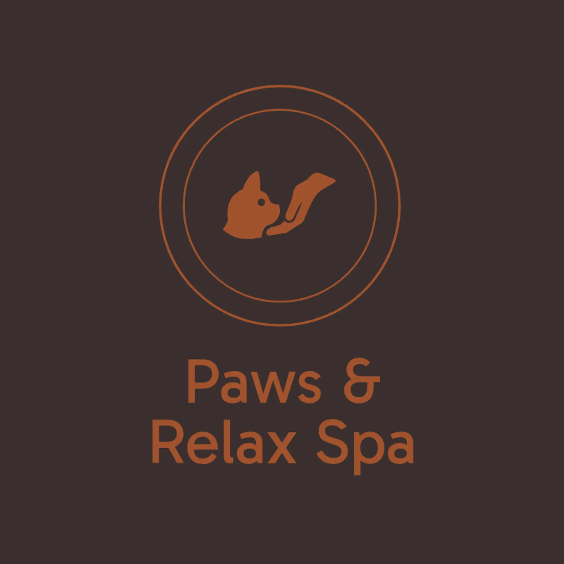 Paws & Playground logo for dog daycare training spa