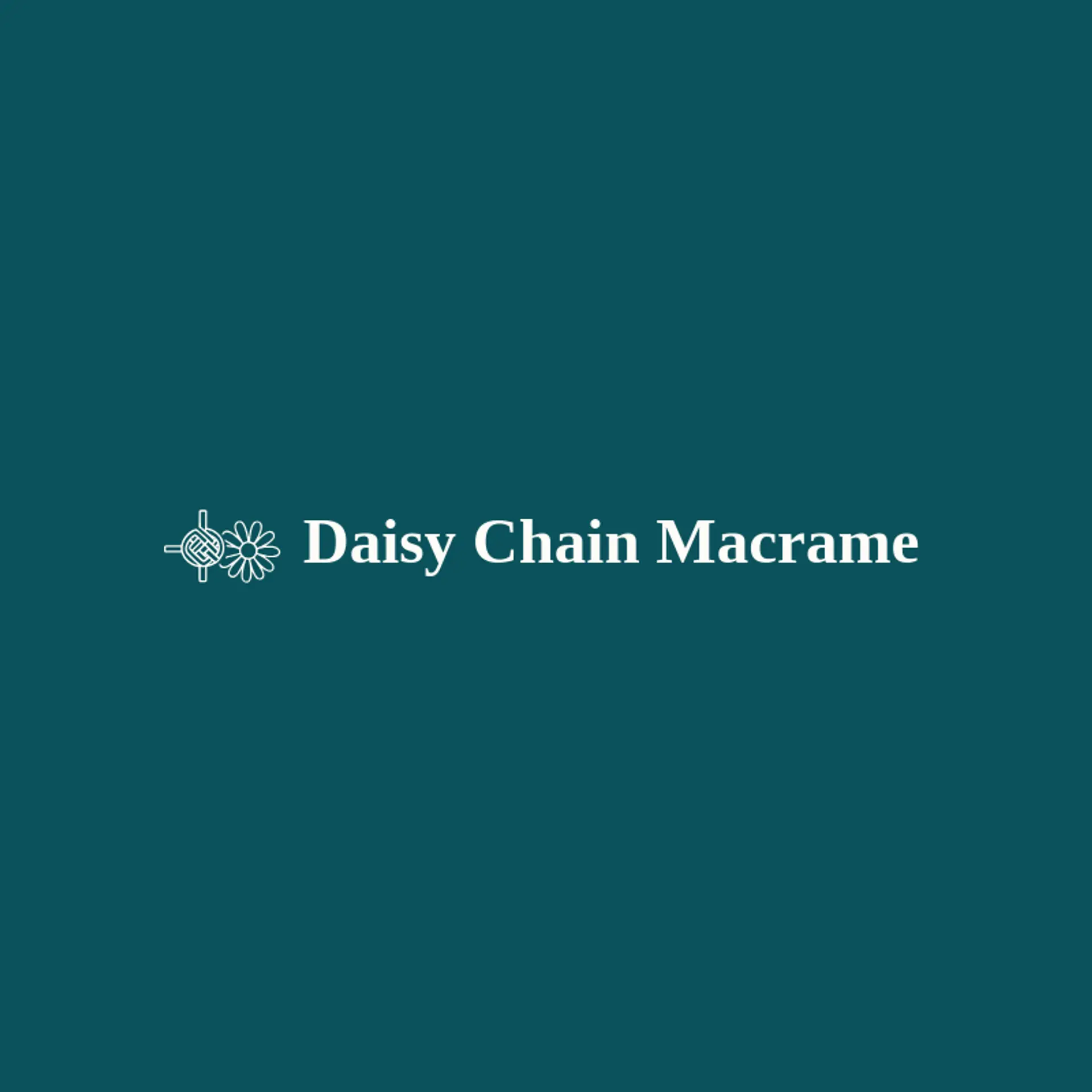 Daisy Chain Macrame logo for handmade