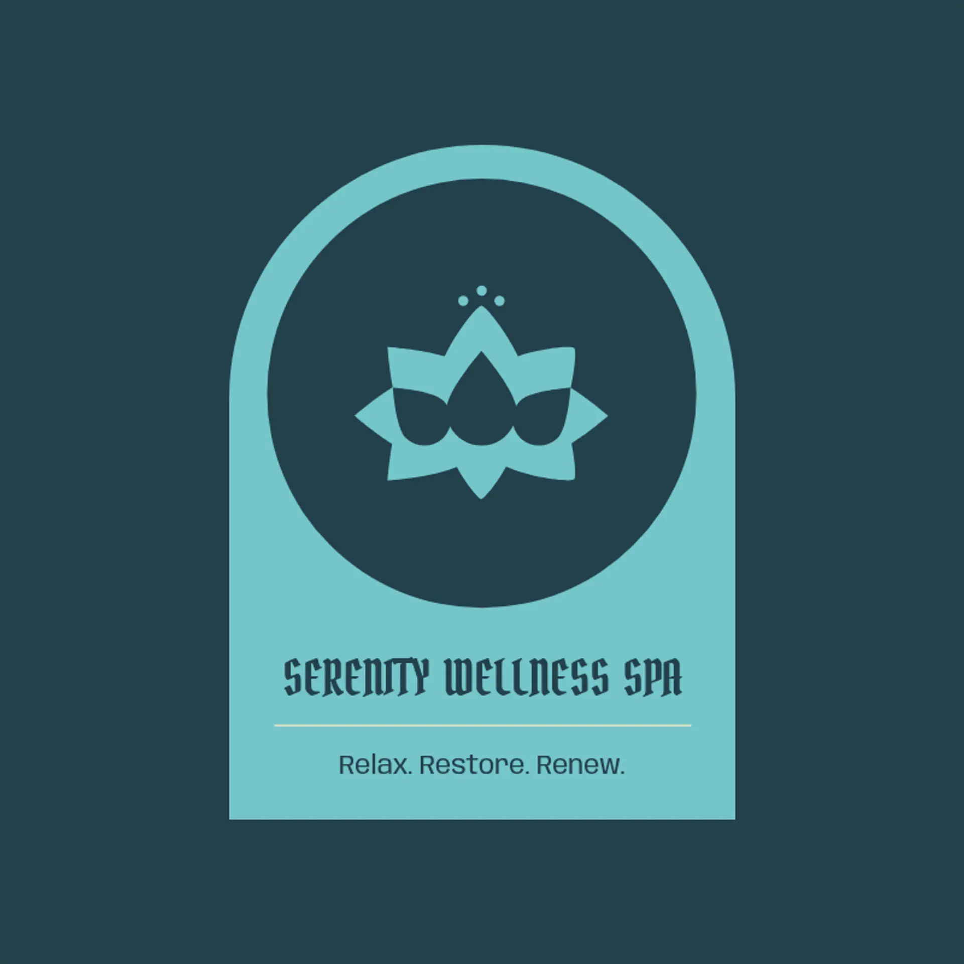 Tranquil Flow Spa logo for massage spa
