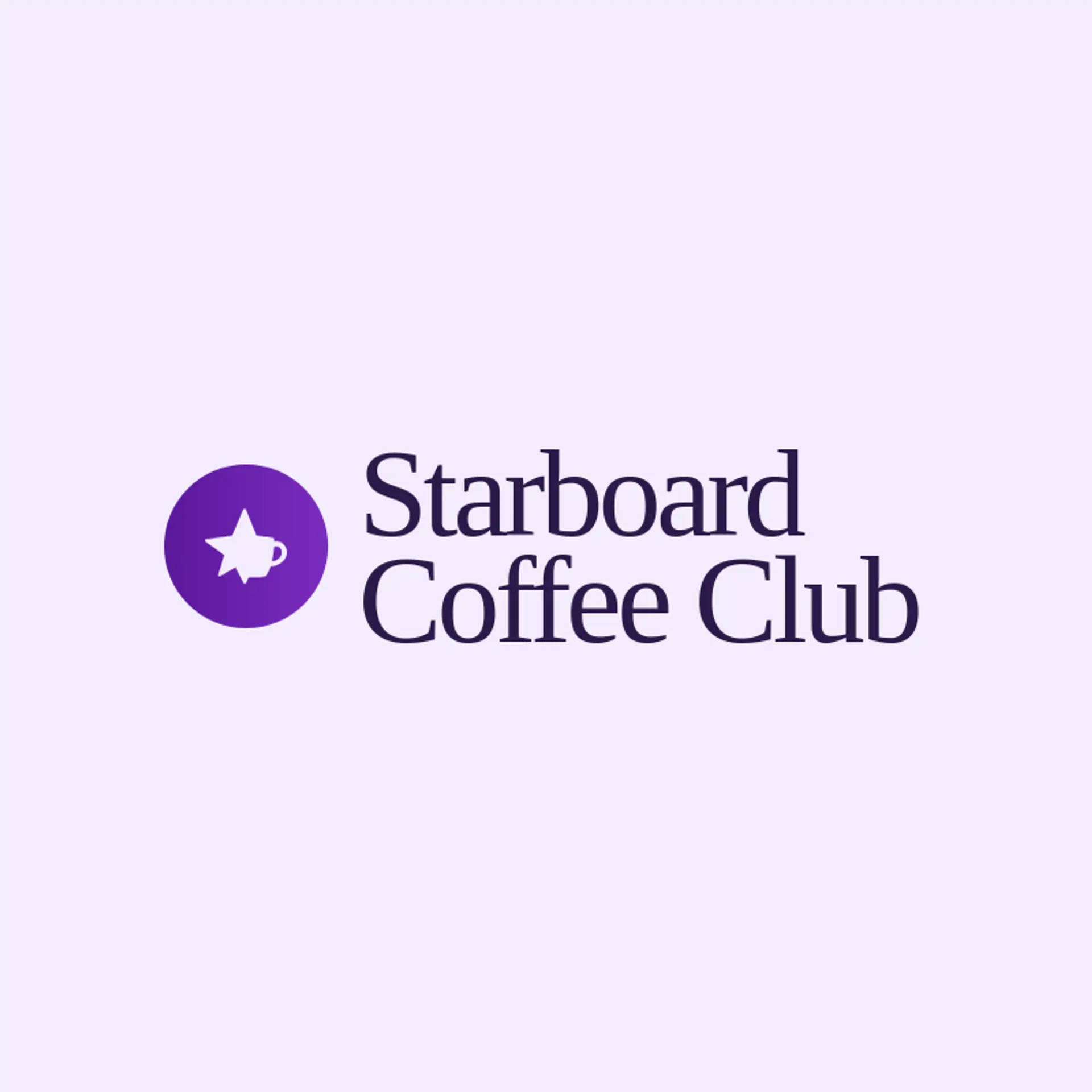 Starboard Coffee Club logo for coffee cup