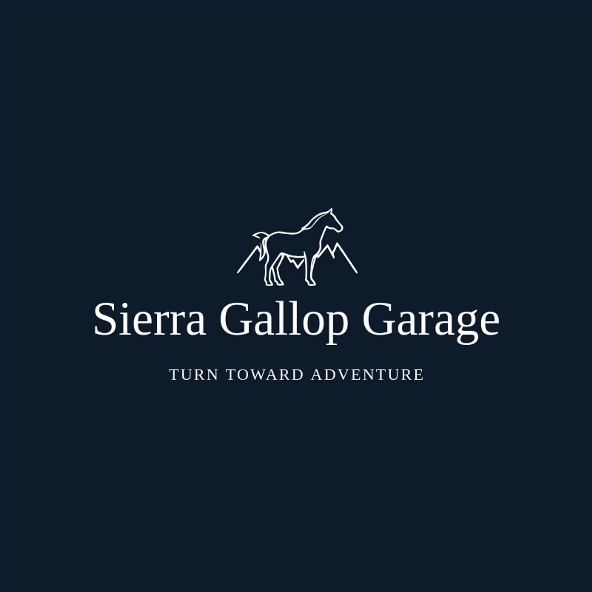 Sierra Gallop Garage logo for mustang