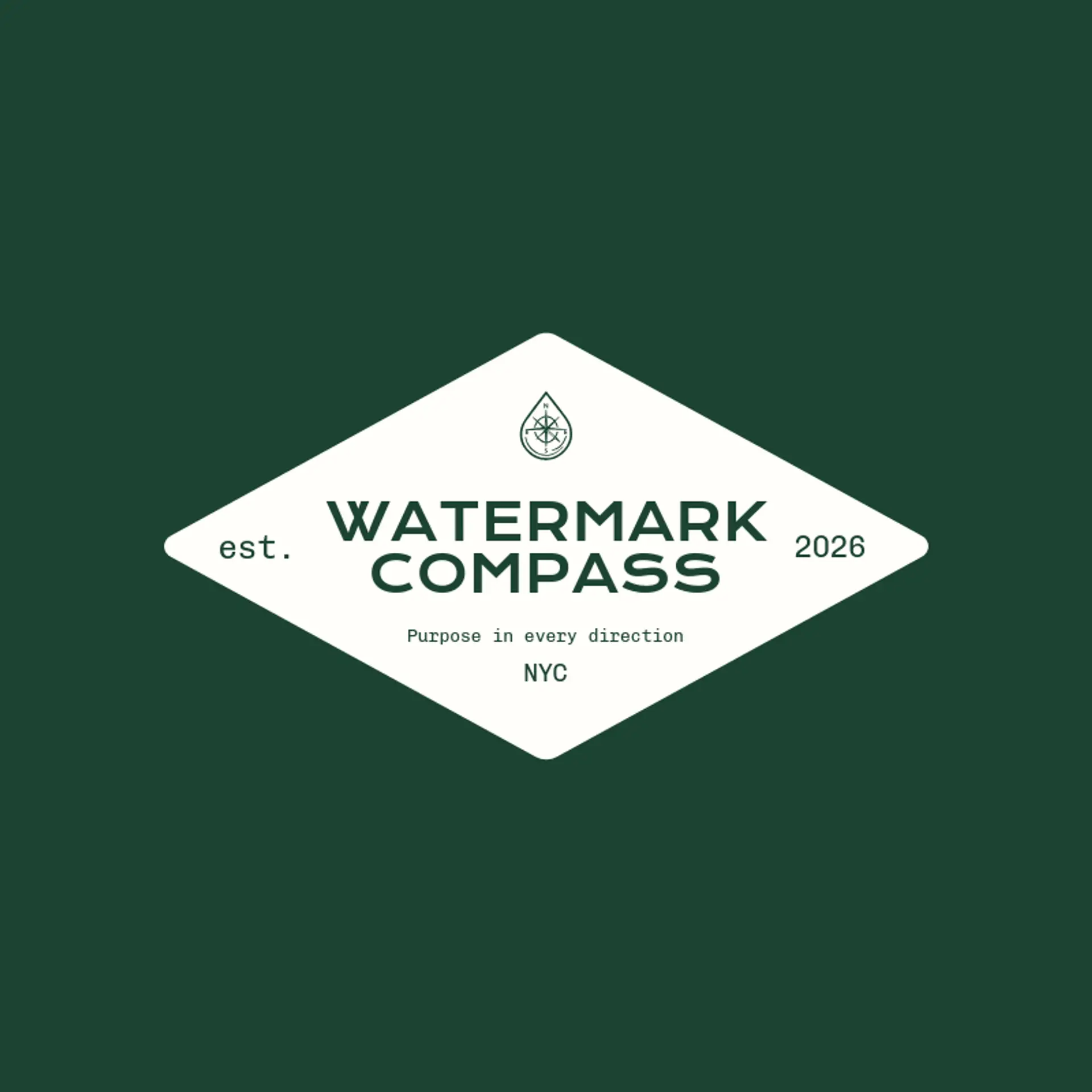 Watermark Compass logo for islamic