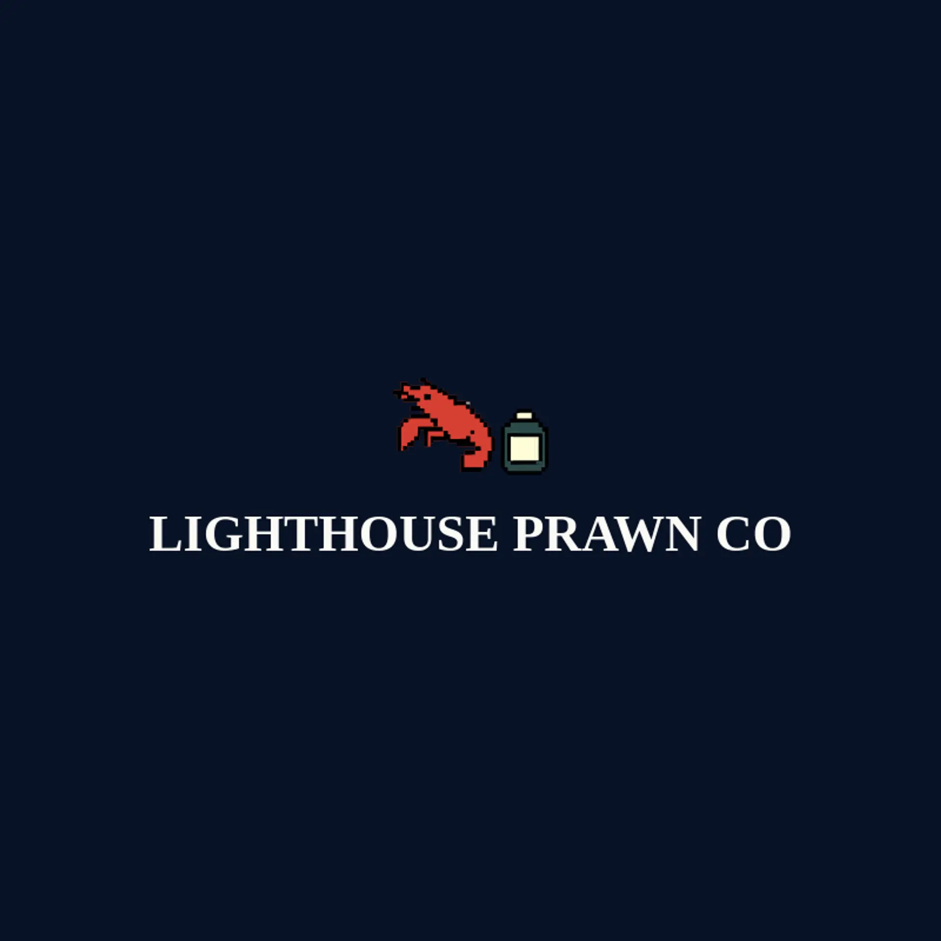 Lighthouse Prawn Co logo for shrimp