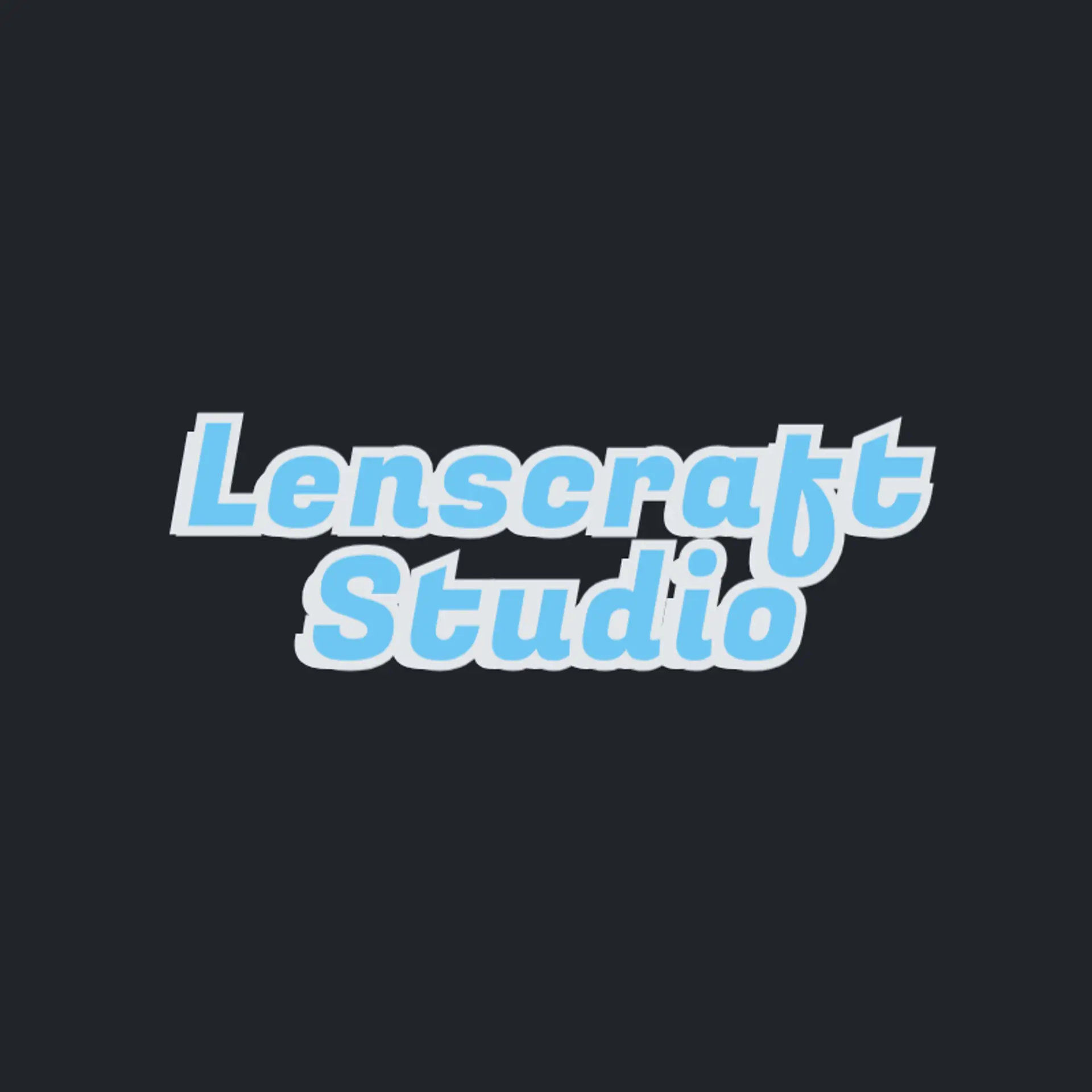 LensLight Studio logo for photography business